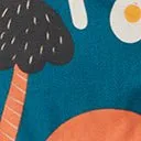 Unique Vintage Plus Size Teal & Multicolor Mushroom Swing Dress sold by Unique Vintage product image thumbnail 4