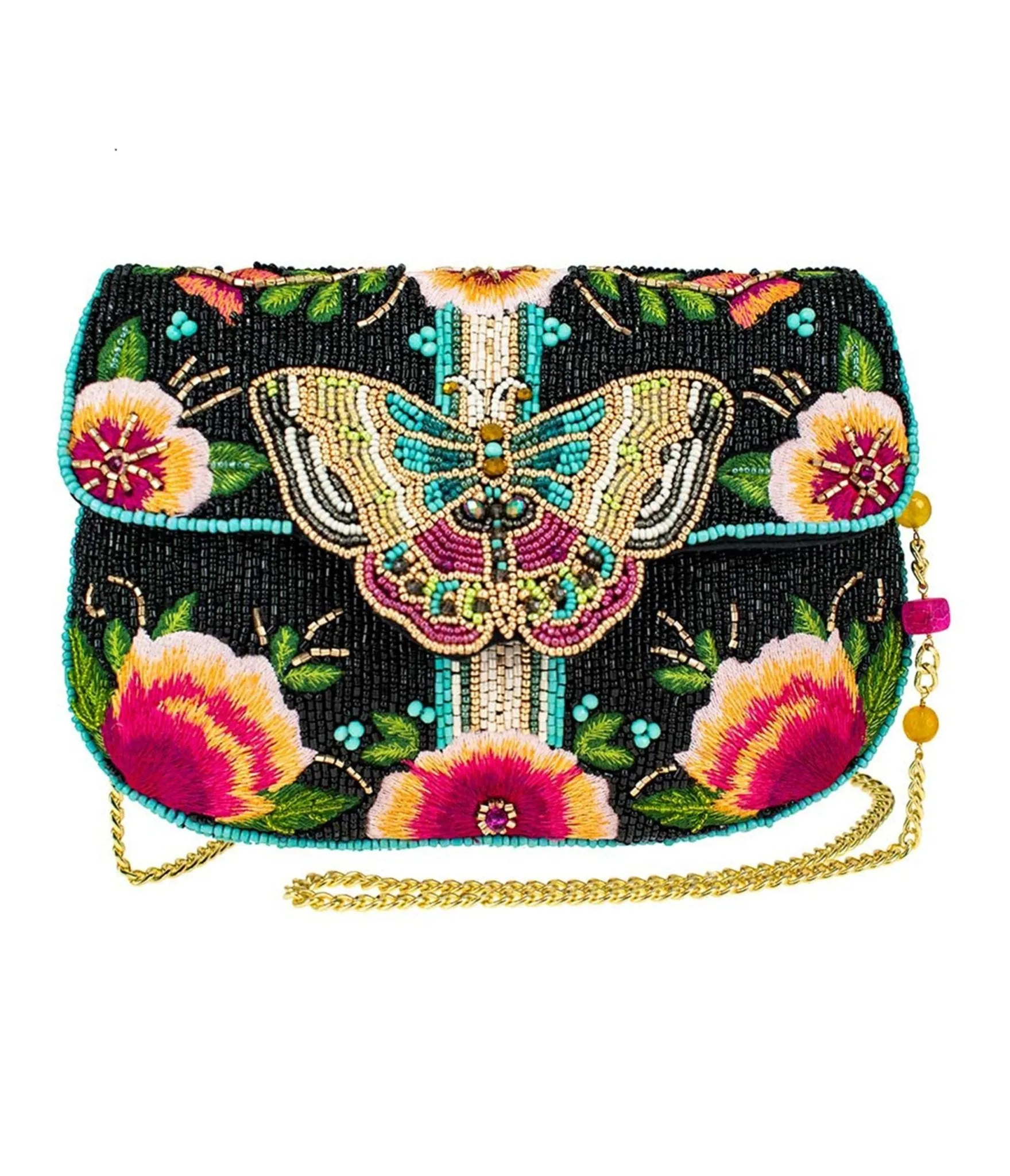 Mary Frances Dream Chaser Beaded Crossbody Clutch sold by Unique Vintage