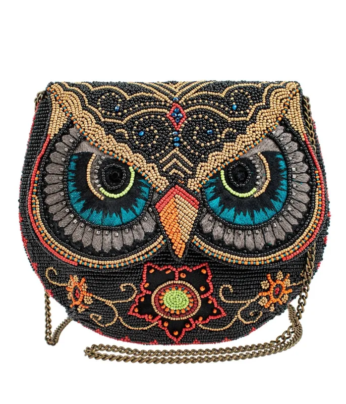 Mary Frances Night Owl Crossbody Handbag sold by Unique Vintage
