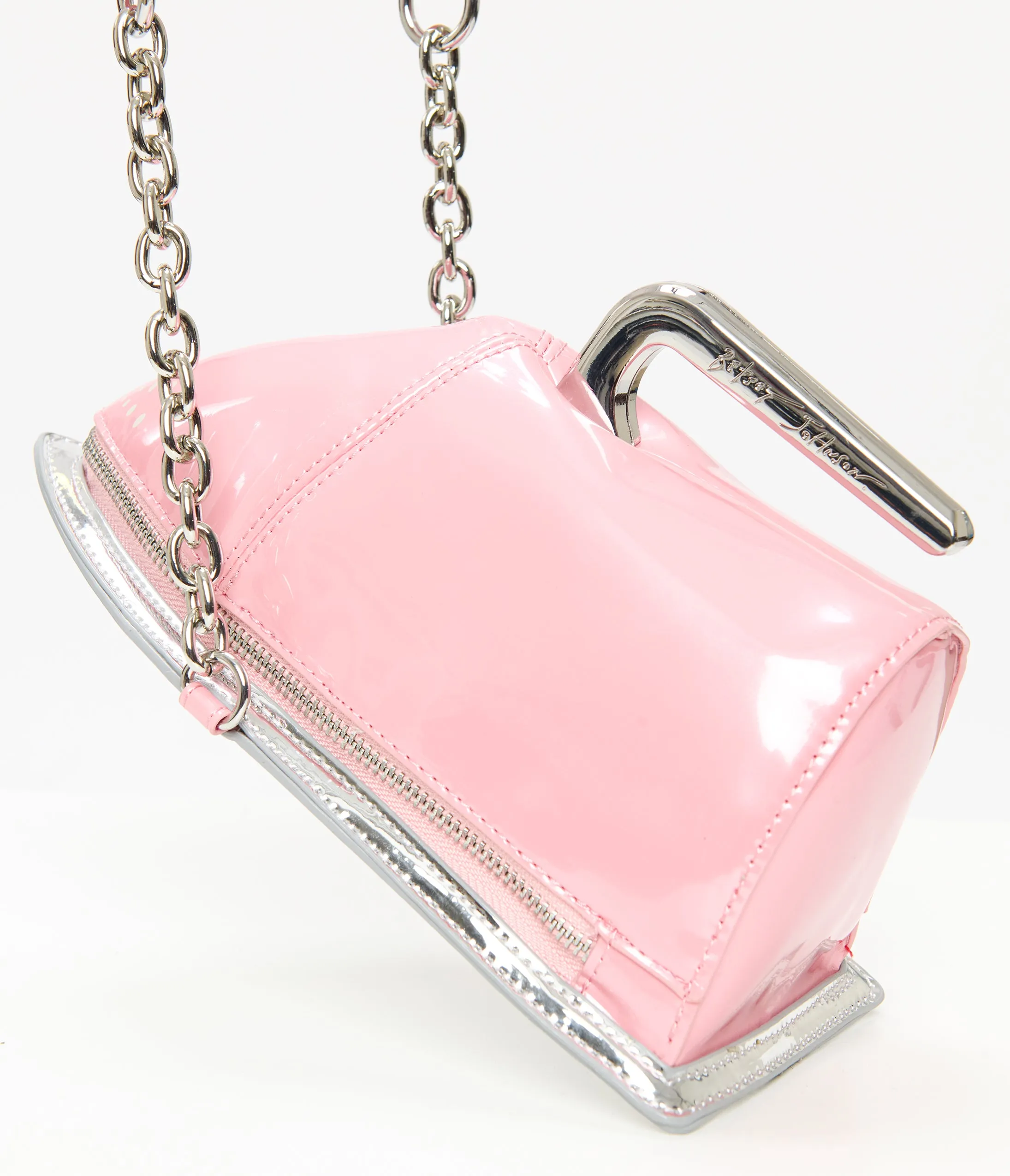 Betsey Johnson Pink Iron Crossbody Bag sold by Unique Vintage product image thumbnail 3
