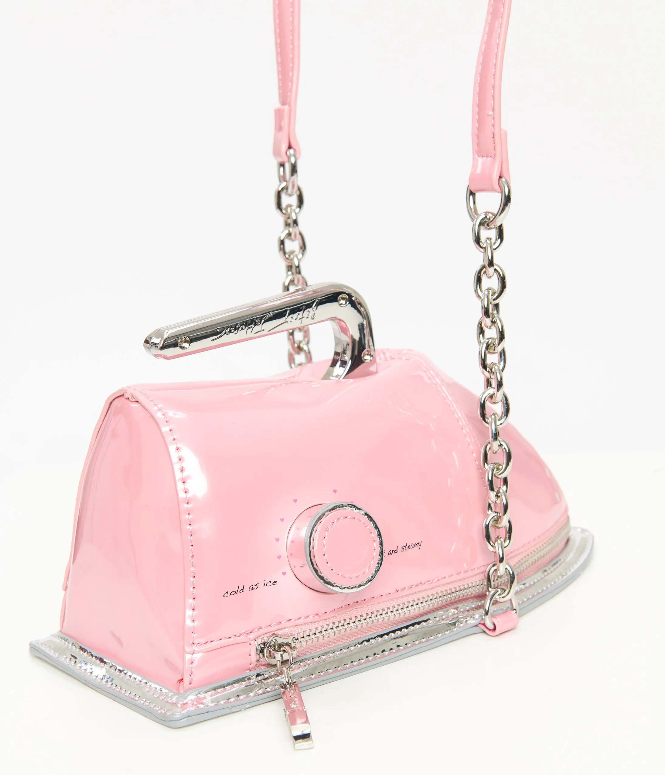 Betsey Johnson Pink Iron Crossbody Bag sold by Unique Vintage