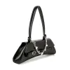Black Chain & Rhinestone Accented Unique Handbag sold by Unique Vintage