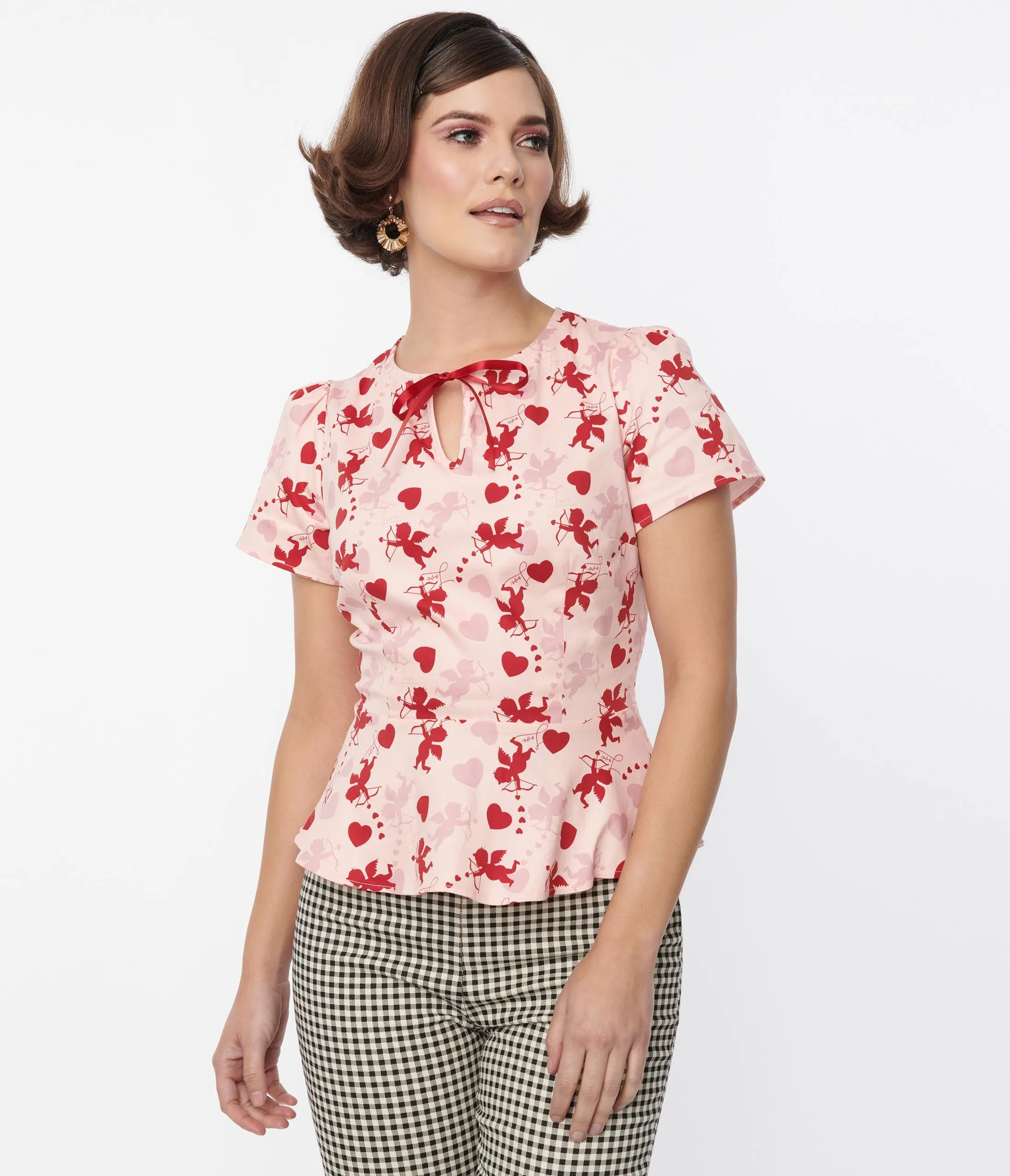 Collectif Pink Sibley Cupid Top sold by Unique Vintage product image thumbnail 4