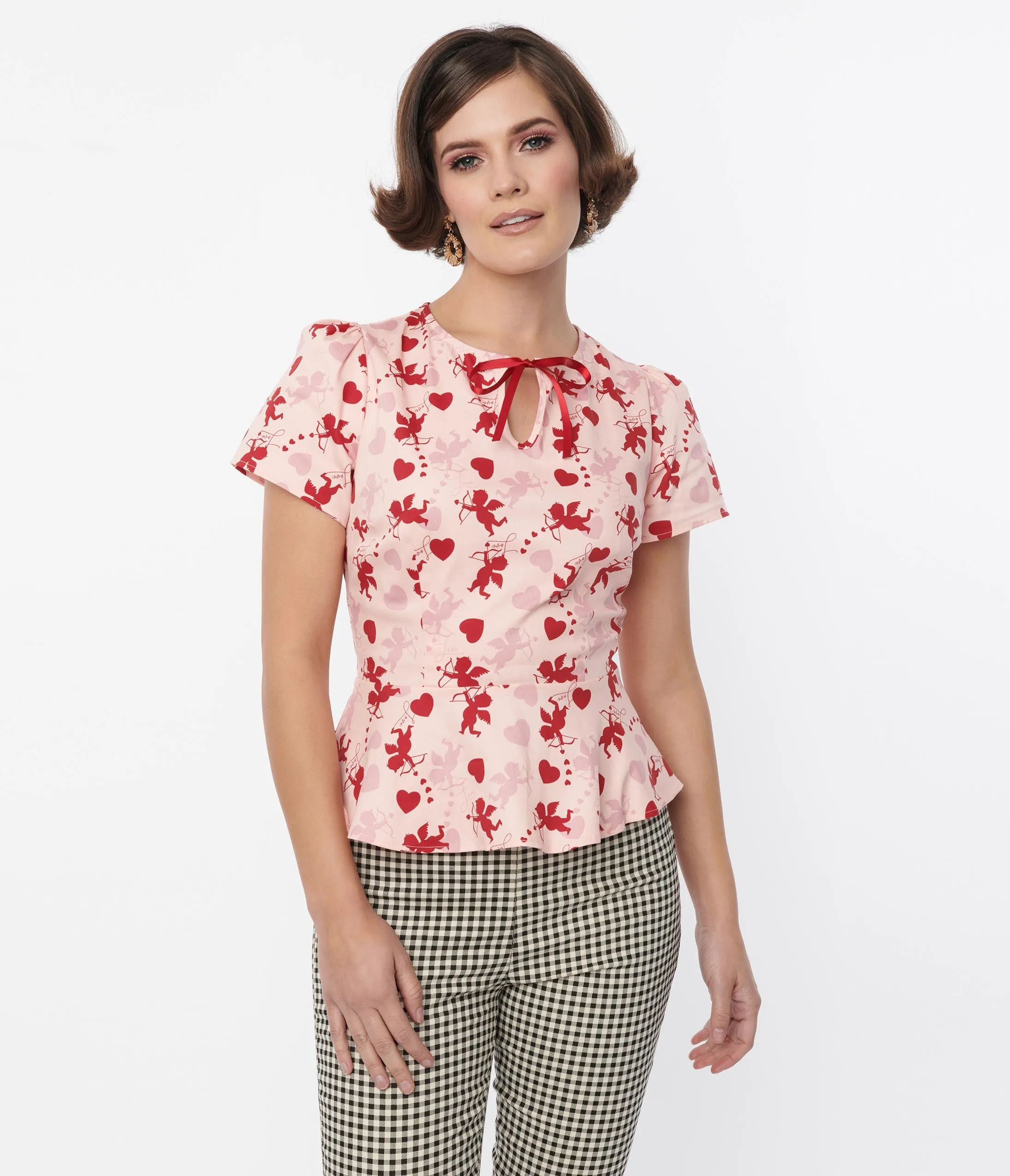 Collectif Pink Sibley Cupid Top sold by Unique Vintage product image thumbnail 5