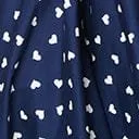 Magnolia Place Navy & White Hearts Estelle Bow Blouse sold by Unique Vintage product image thumbnail 5