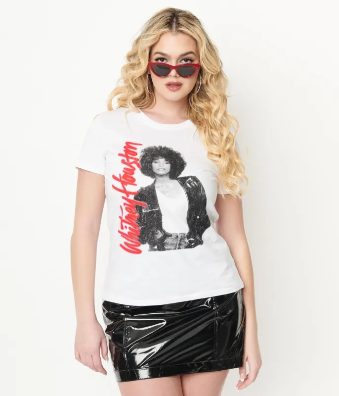 Whitney Houston Fitted Graphic Tee sold by Unique Vintage
