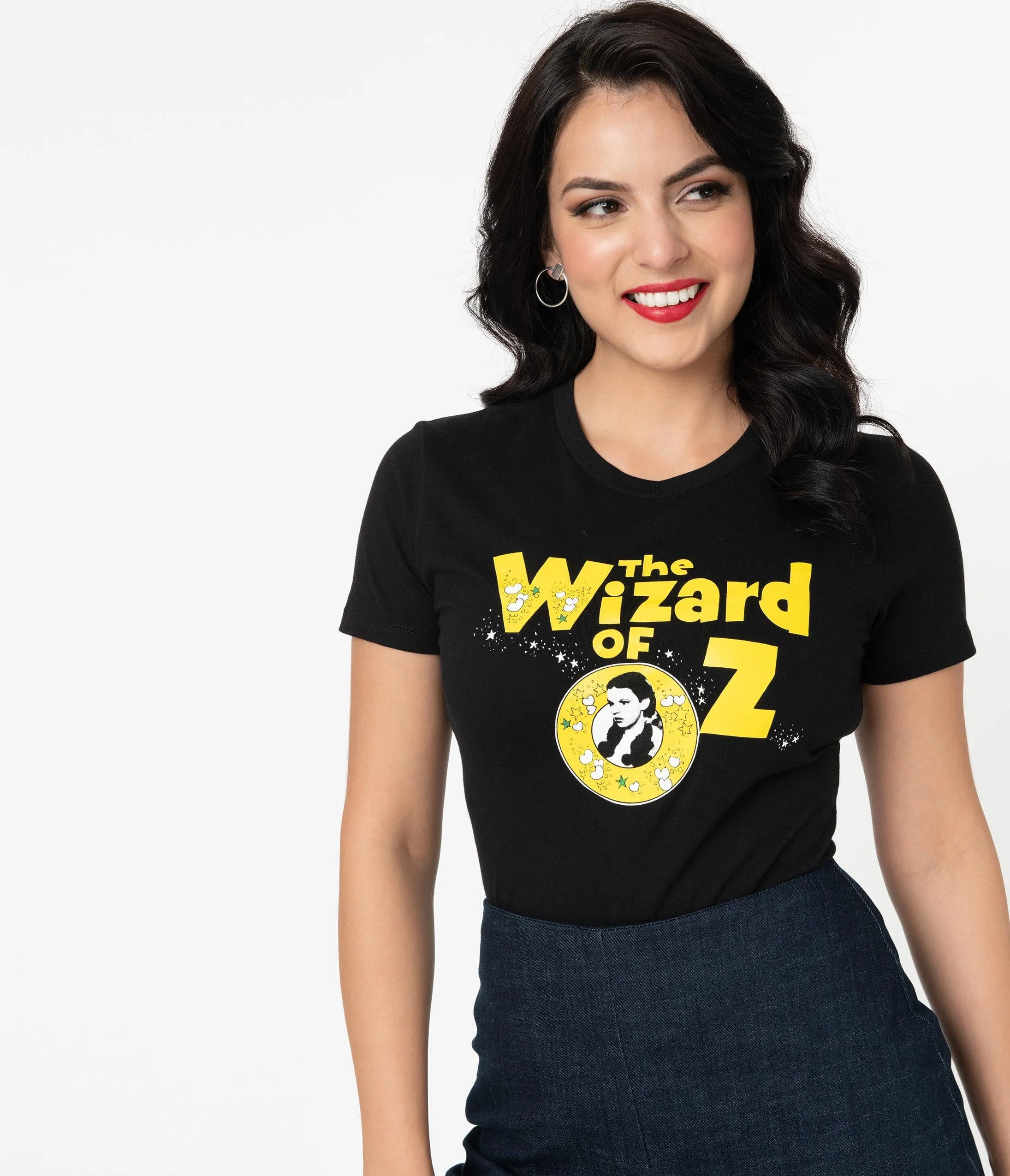 The Wizard Of Oz x Unique Vintage Retro Logo Fitted Tee sold by Unique Vintage product image thumbnail 3