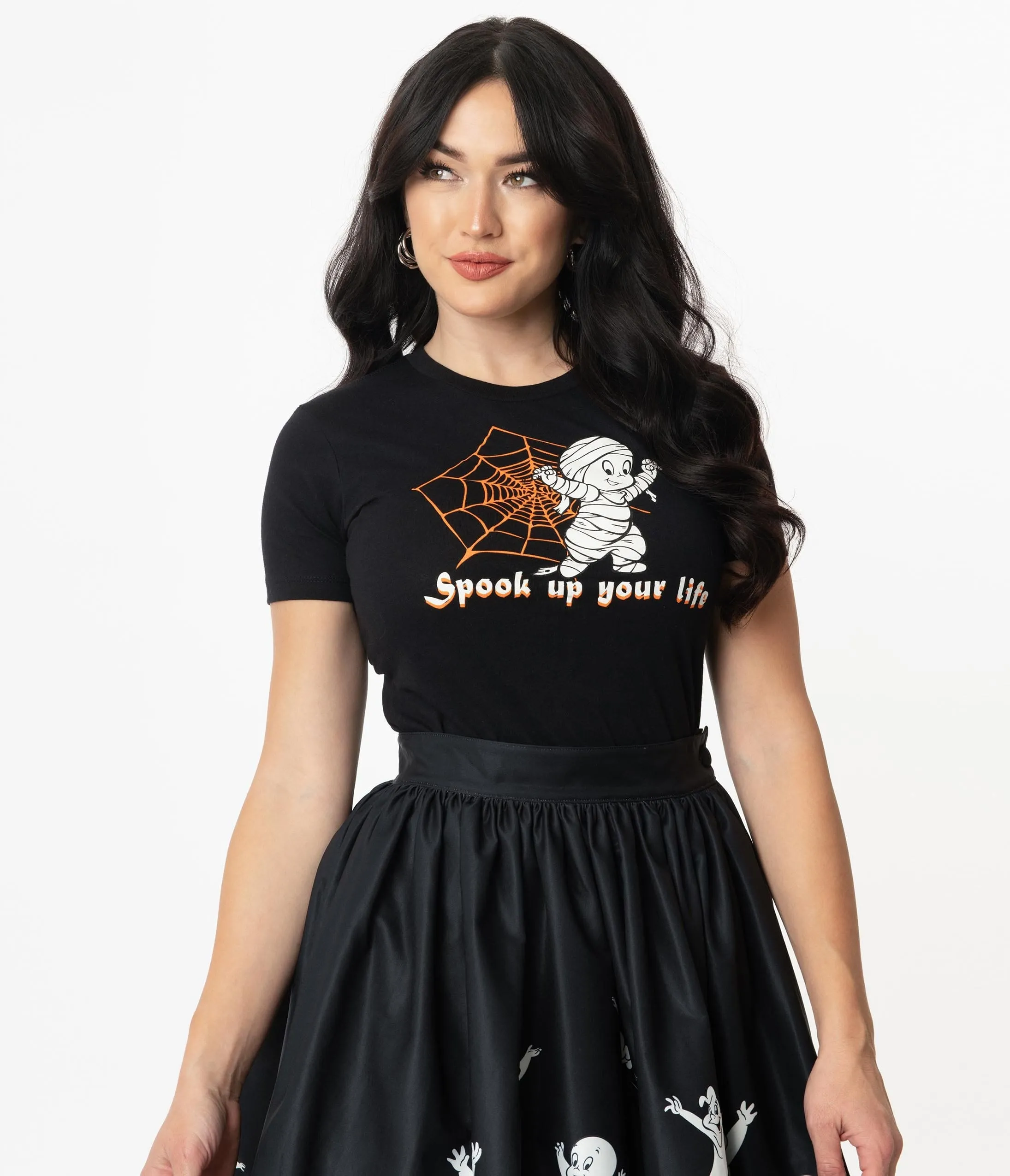 Casper x Unique Vintage Spook Up Your Life Fitted Tee sold by Unique Vintage product image thumbnail 4