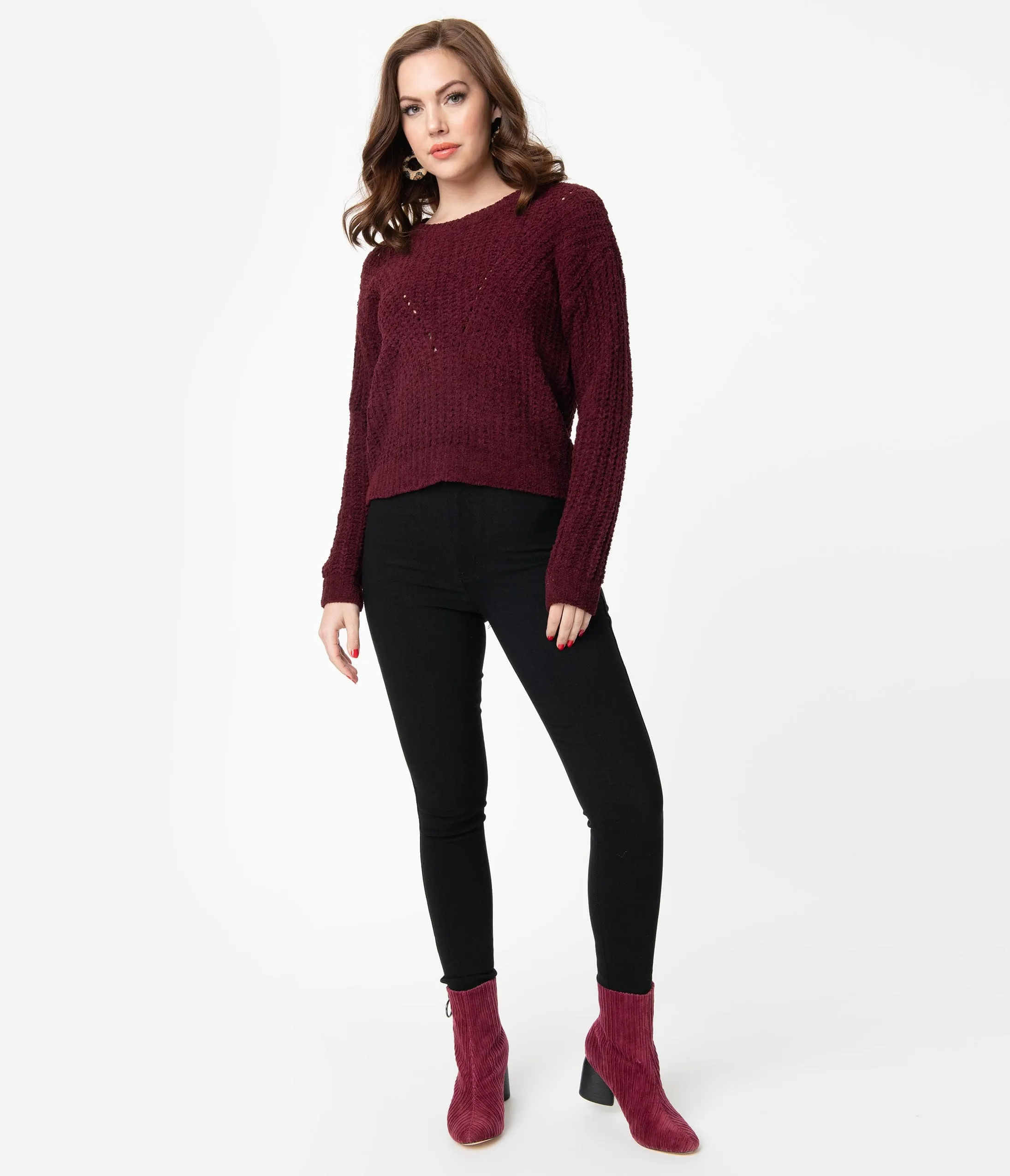 Black High Waist Cigarette Pants sold by Unique Vintage product image thumbnail 5