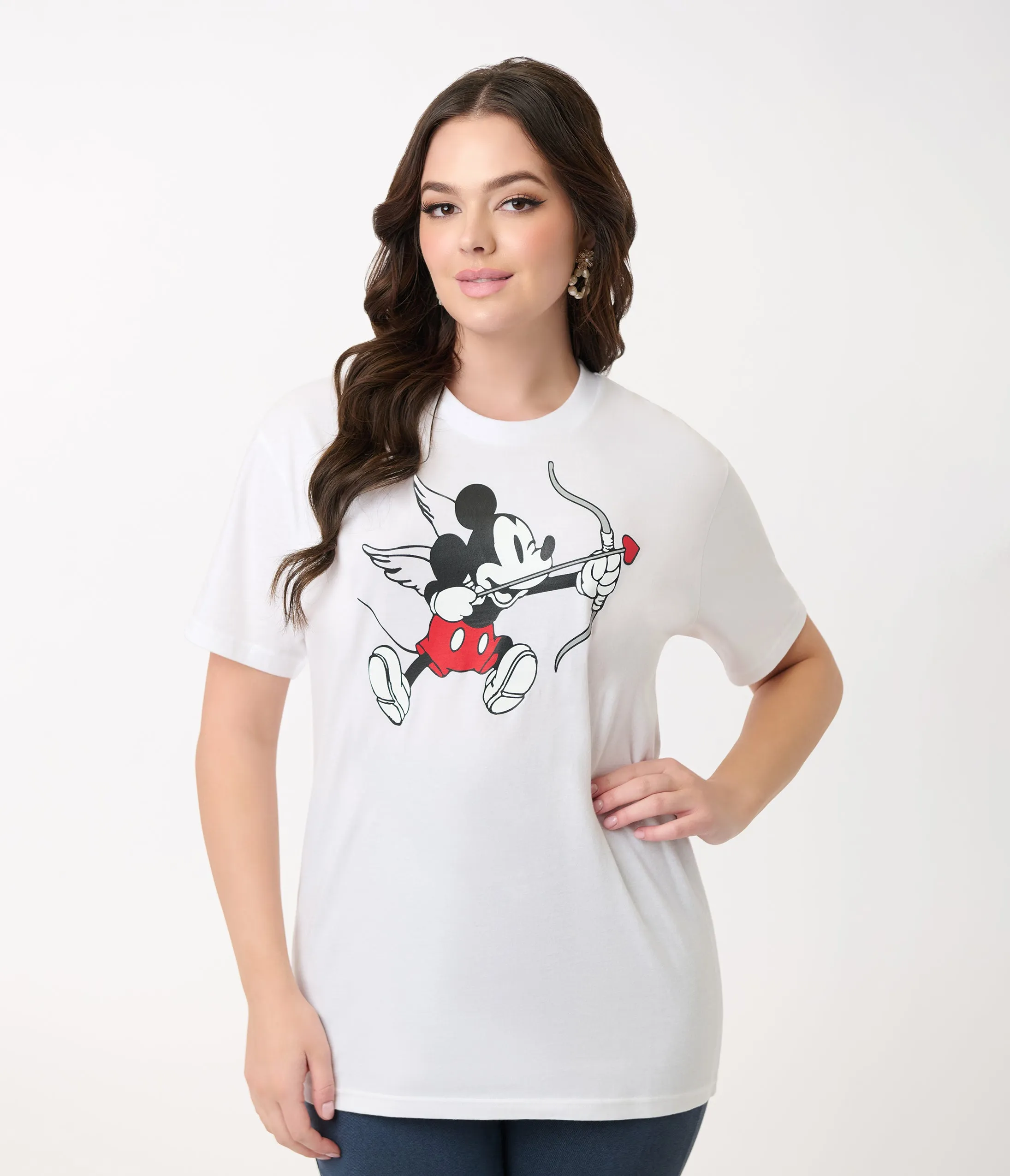 Disney Valentine's Day Collection by Unique Vintage Cupid Mickey Unisex Graphic Tee sold by Unique Vintage product image thumbnail 3