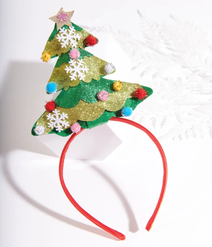 Christmas Tree Headband sold by Unique Vintage