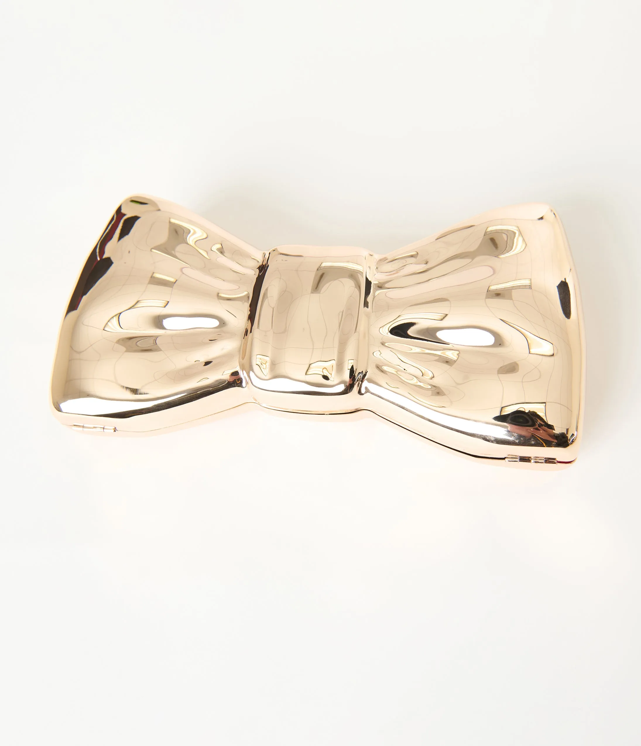 Betsey Johnson Rose Gold Bow Clutch sold by Unique Vintage product image thumbnail 2