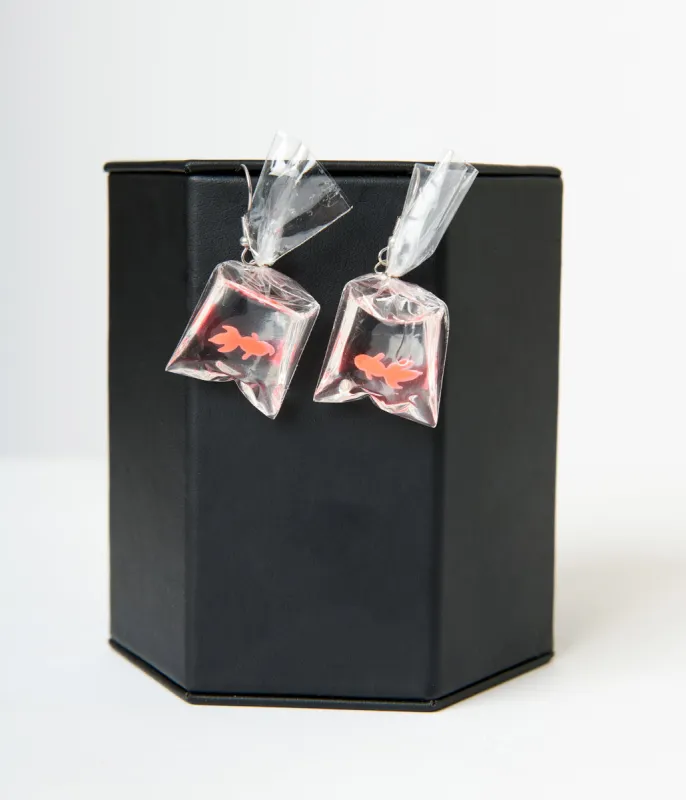 Goldfish Earrings sold by Unique Vintage