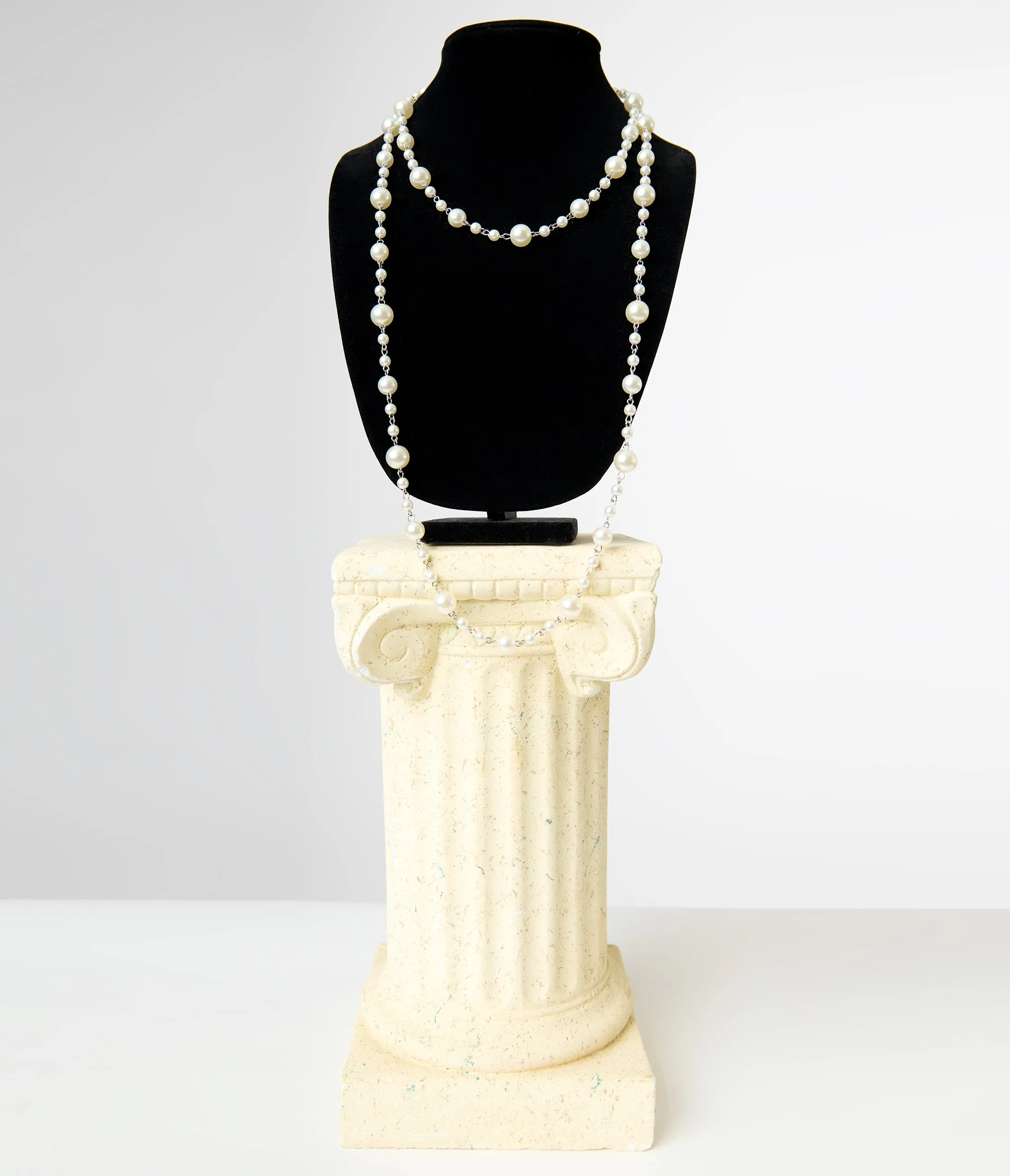 Unique Vintage 1920s Long Multi Pearl Necklace sold by Unique Vintage product image thumbnail 3