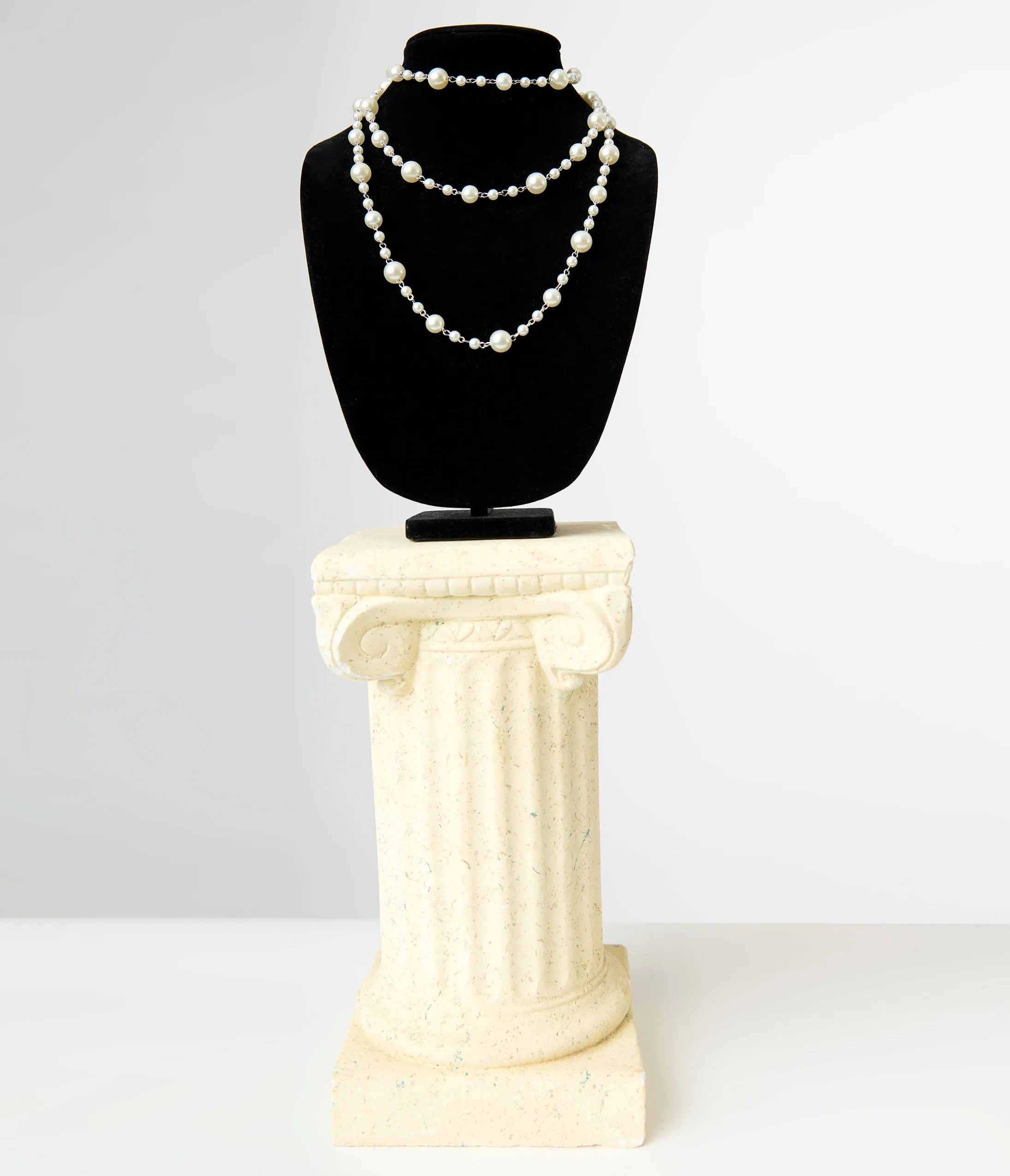 Unique Vintage 1920s Long Multi Pearl Necklace sold by Unique Vintage product image thumbnail 4