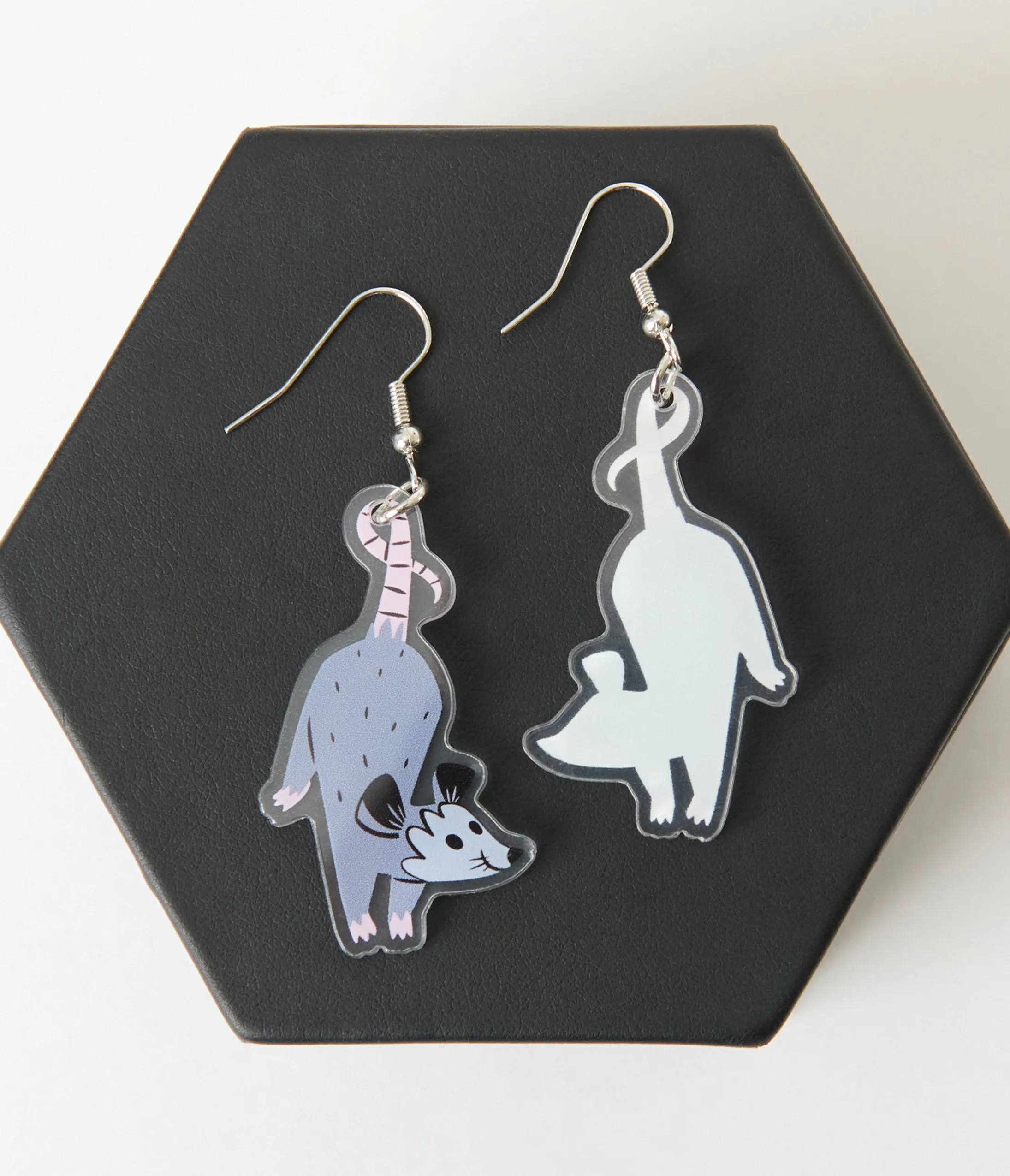 Hanging Opossum Drop Earrings sold by Unique Vintage product image thumbnail 2