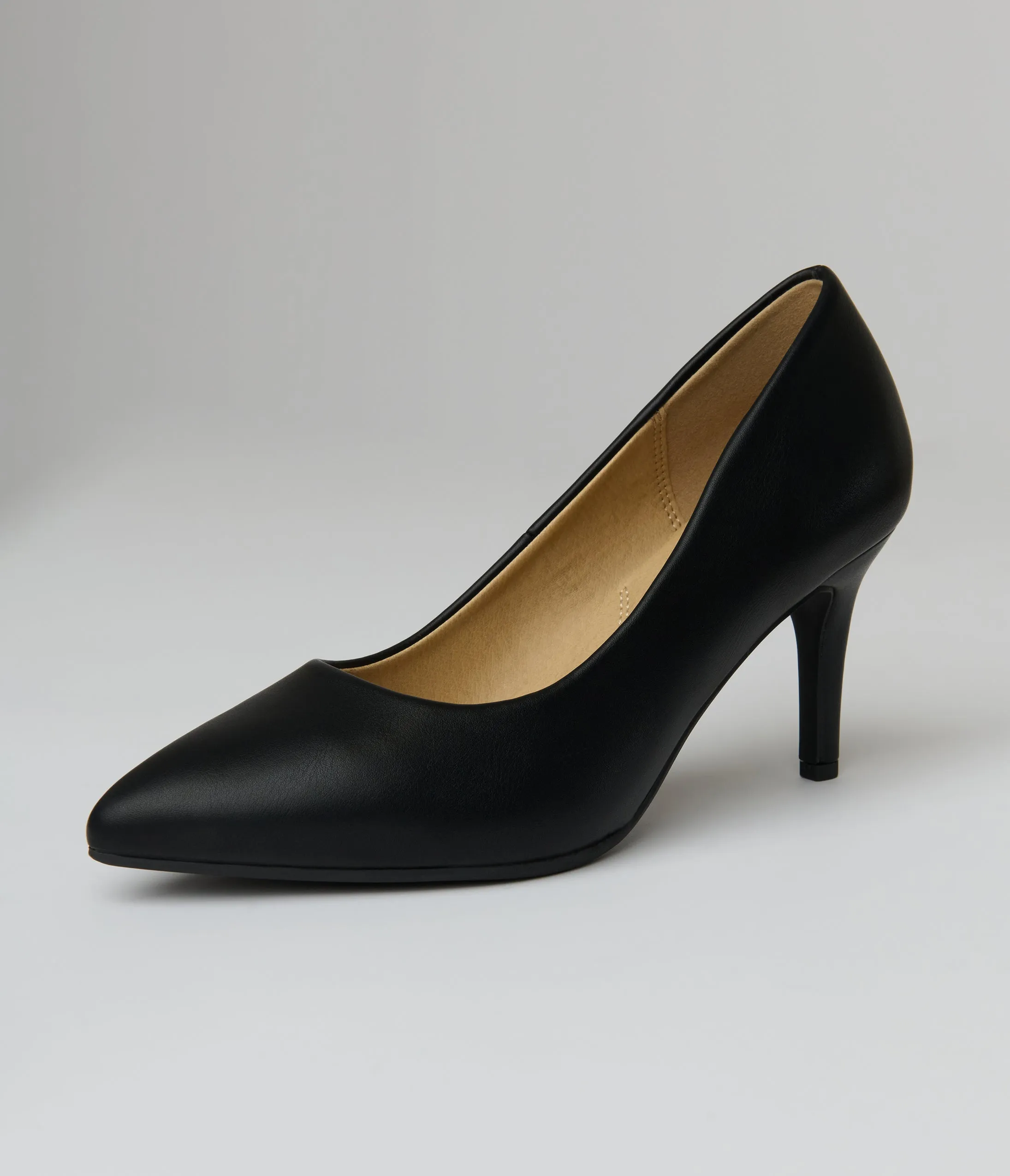 Black Leatherette Pumps sold by Unique Vintage product image thumbnail 2
