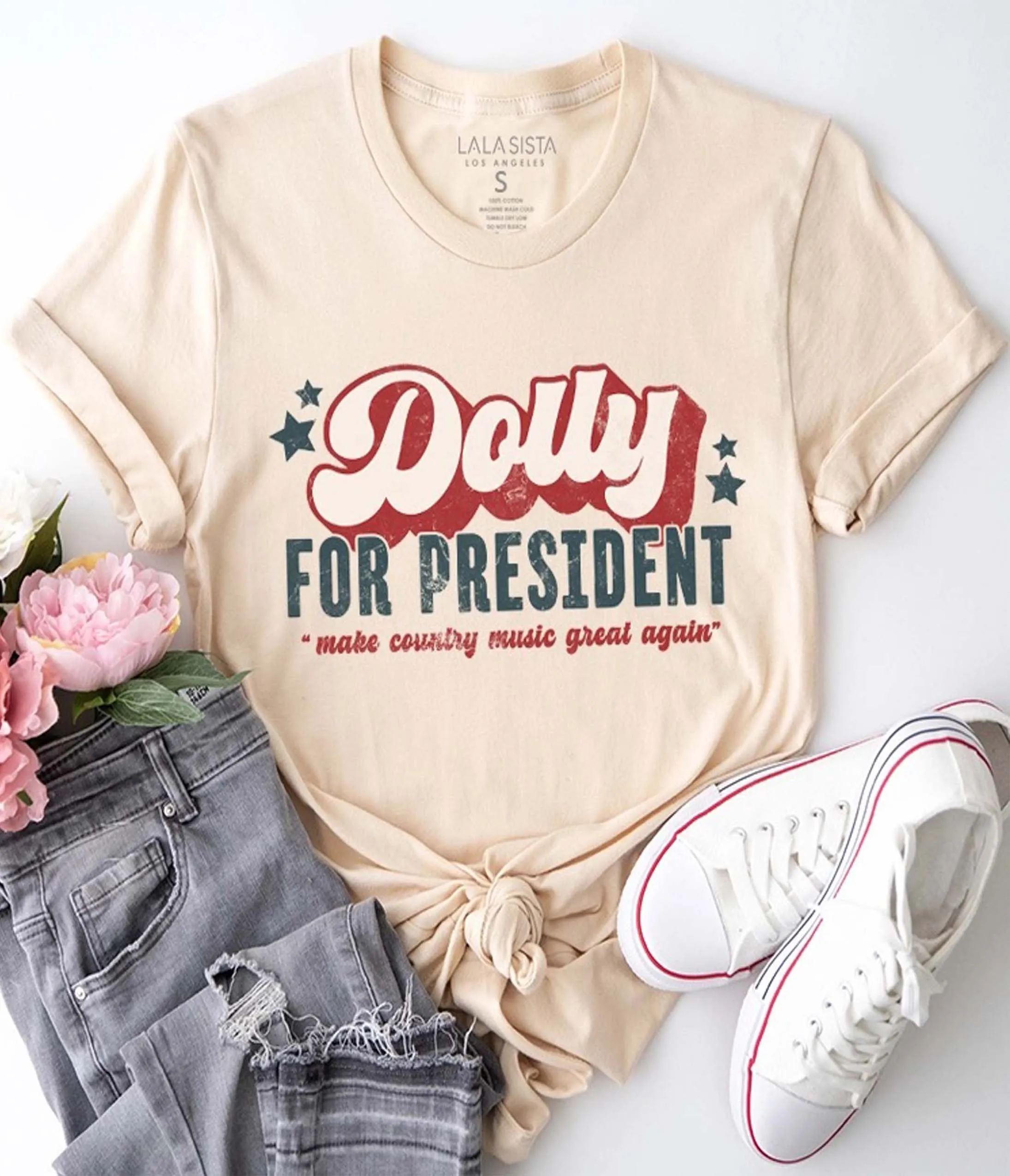 Dolly For President Unisex Graphic Tee sold by Unique Vintage