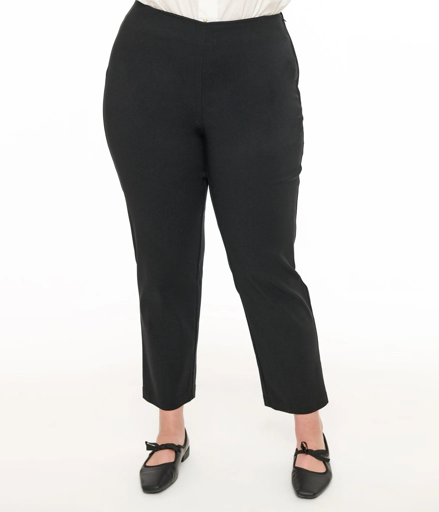 Unique Vintage Plus Size 1960s Black Cigarette Pants sold by Unique Vintage product image thumbnail 2
