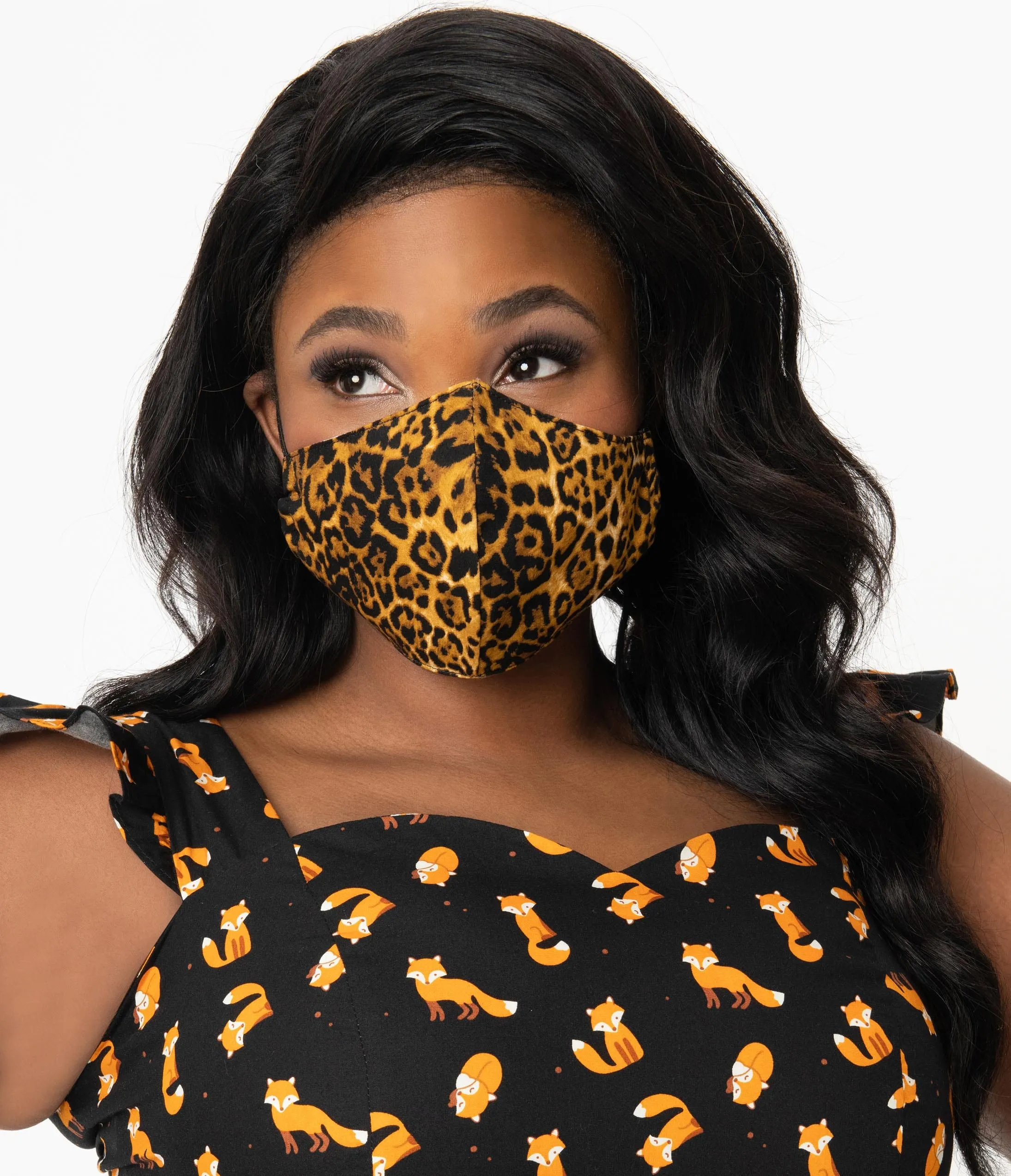 Magnolia Place Leopard Print Face Mask sold by Unique Vintage