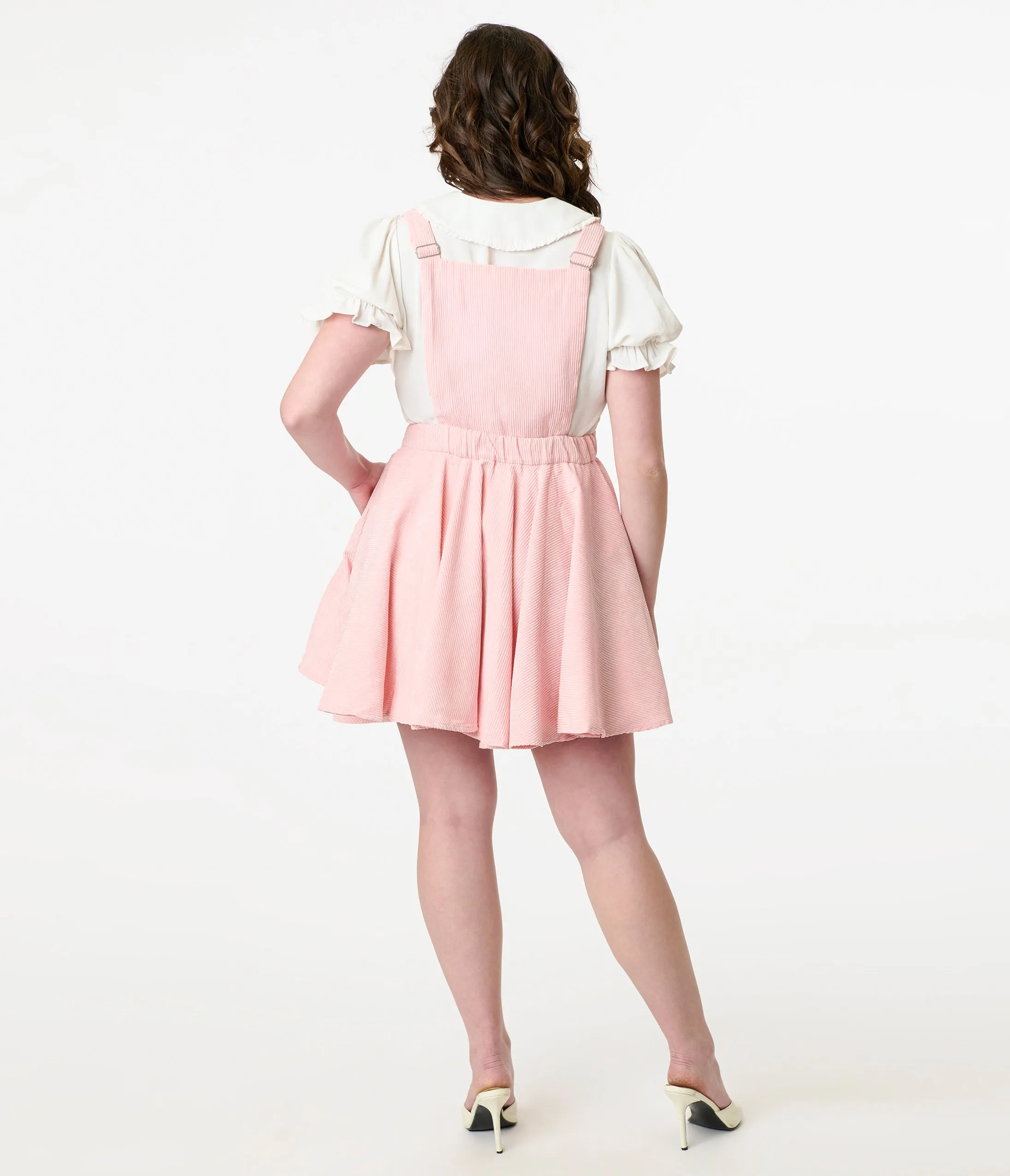 Miss Candyholic Pink Bear Corduroy Pinafore sold by Unique Vintage product image thumbnail 2