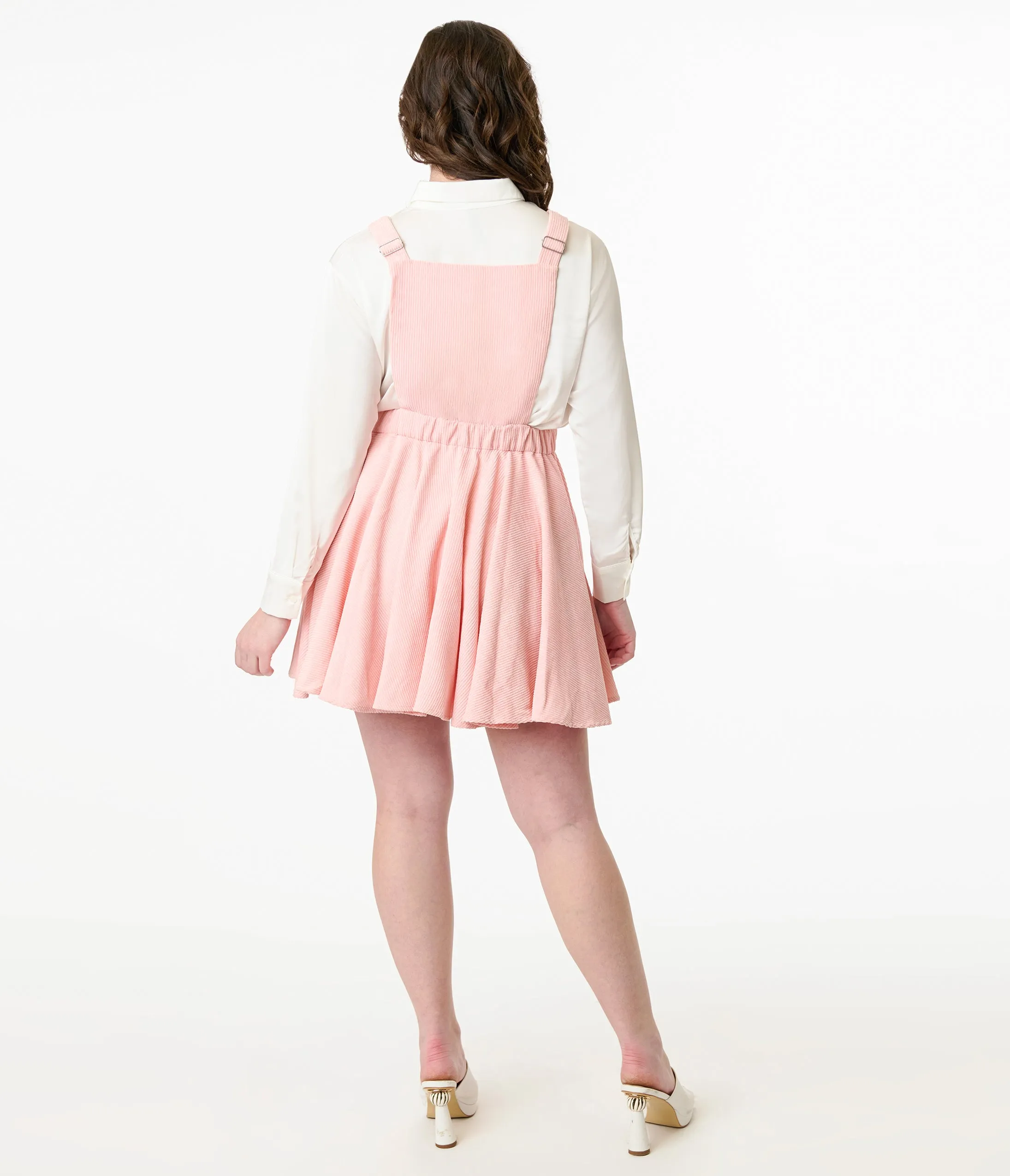 Miss Candyholic Pink Frog Corduroy Pinafore sold by Unique Vintage product image thumbnail 2