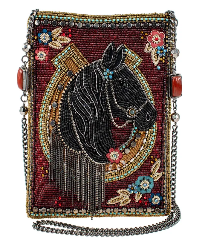 Mary Frances Let's Gallop Mini Crossbody Handbag sold by Unique Vintage