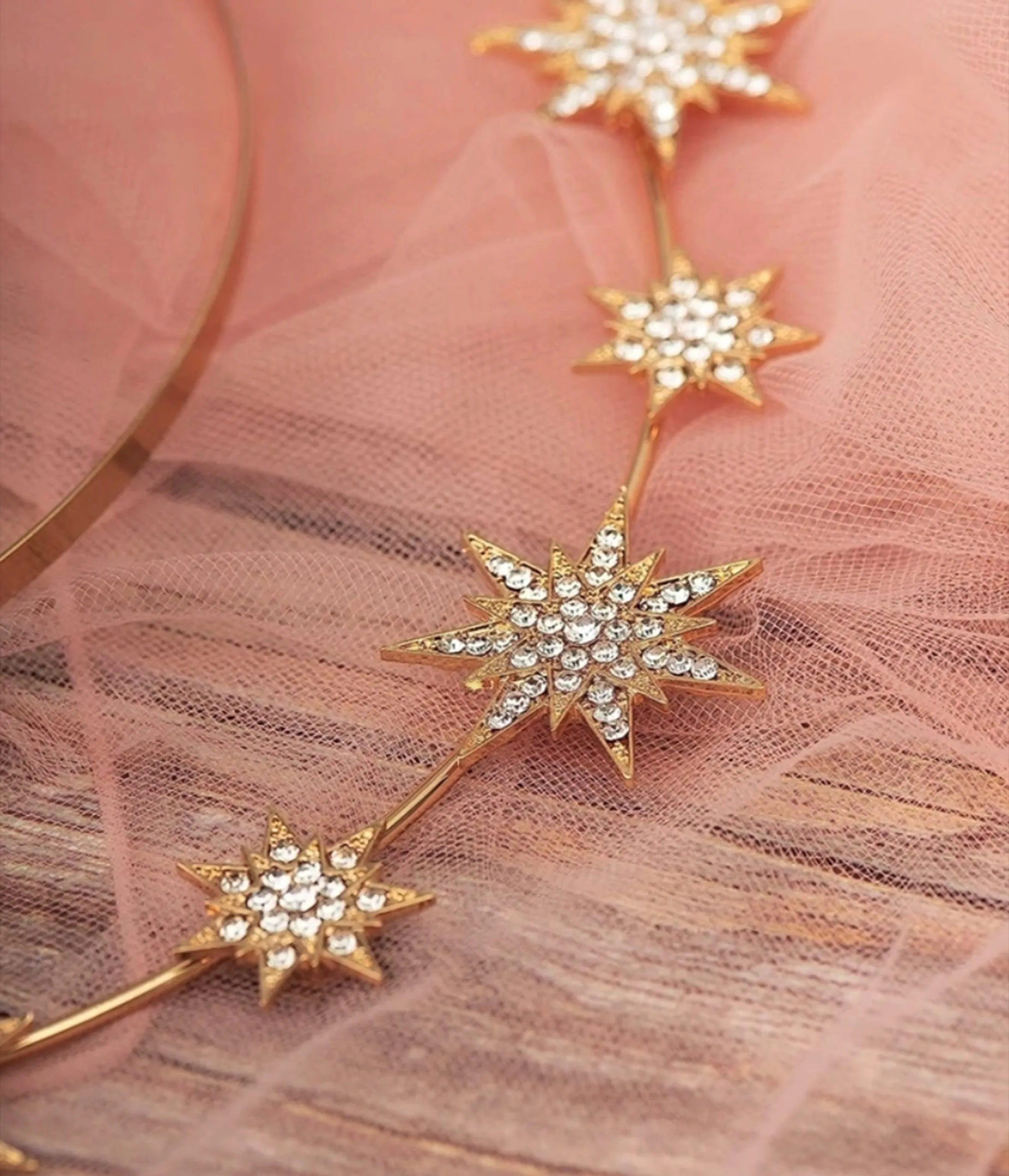 Gold Stars Goddess Halo Headband sold by Unique Vintage product image thumbnail 2