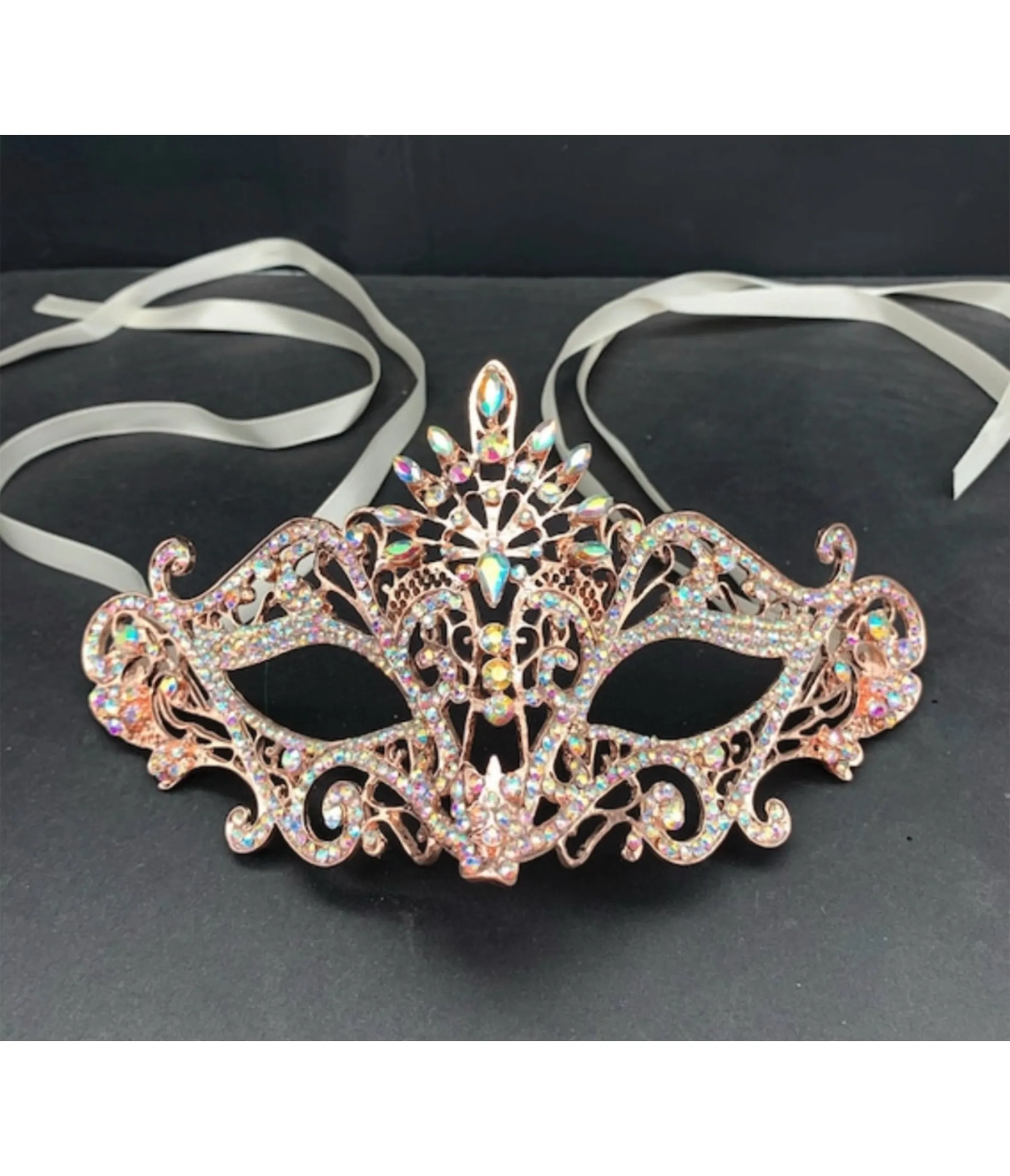 Venetian Rhinestone Masquerade Mask sold by Unique Vintage product image thumbnail 2