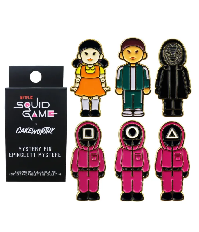 Cakeworthy Squid Game 2 Blind Box Pin Set sold by Unique Vintage