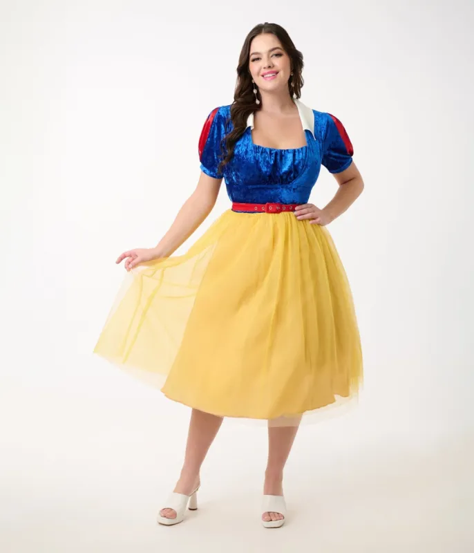 Disney's Snow White Collection by Unique Vintage Iconic Snow White Swing Dress sold by Unique Vintage