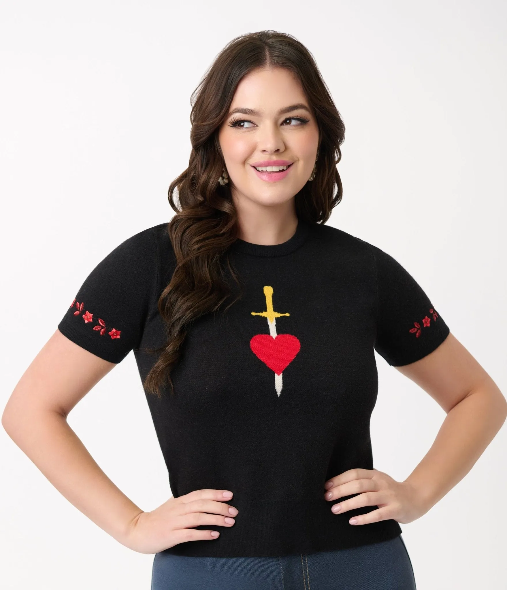 Disney's Snow White Collection by Unique Vintage Evil Queen Puff Sleeve Sweater sold by Unique Vintage product image thumbnail 3