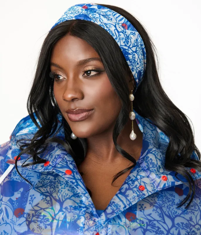 Disney's Snow White Collection by Unique Vintage Snow White & Evil Queen Print Hair Scarf sold by Unique Vintage