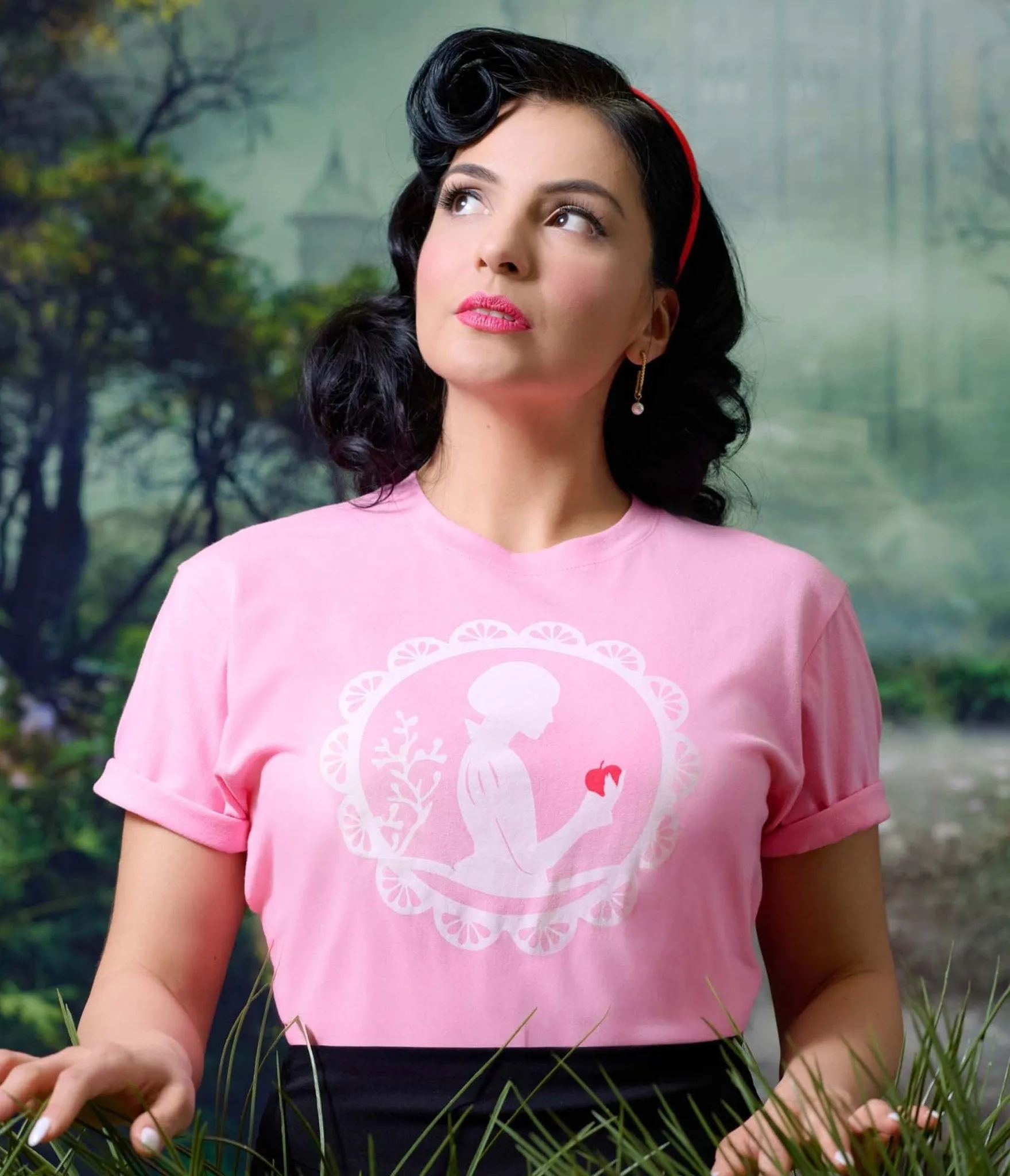 Disney's Snow White Collection by Unique Vintage Pink Snow White Unisex Graphic Tee sold by Unique Vintage product image thumbnail 4