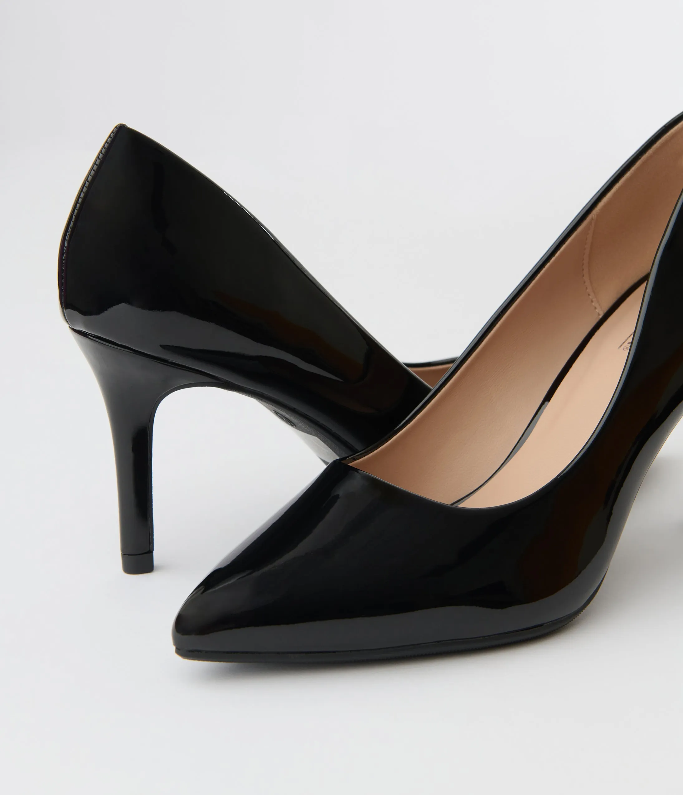 Black Patent Leatherette Stiletto Heels sold by Unique Vintage product image thumbnail 2