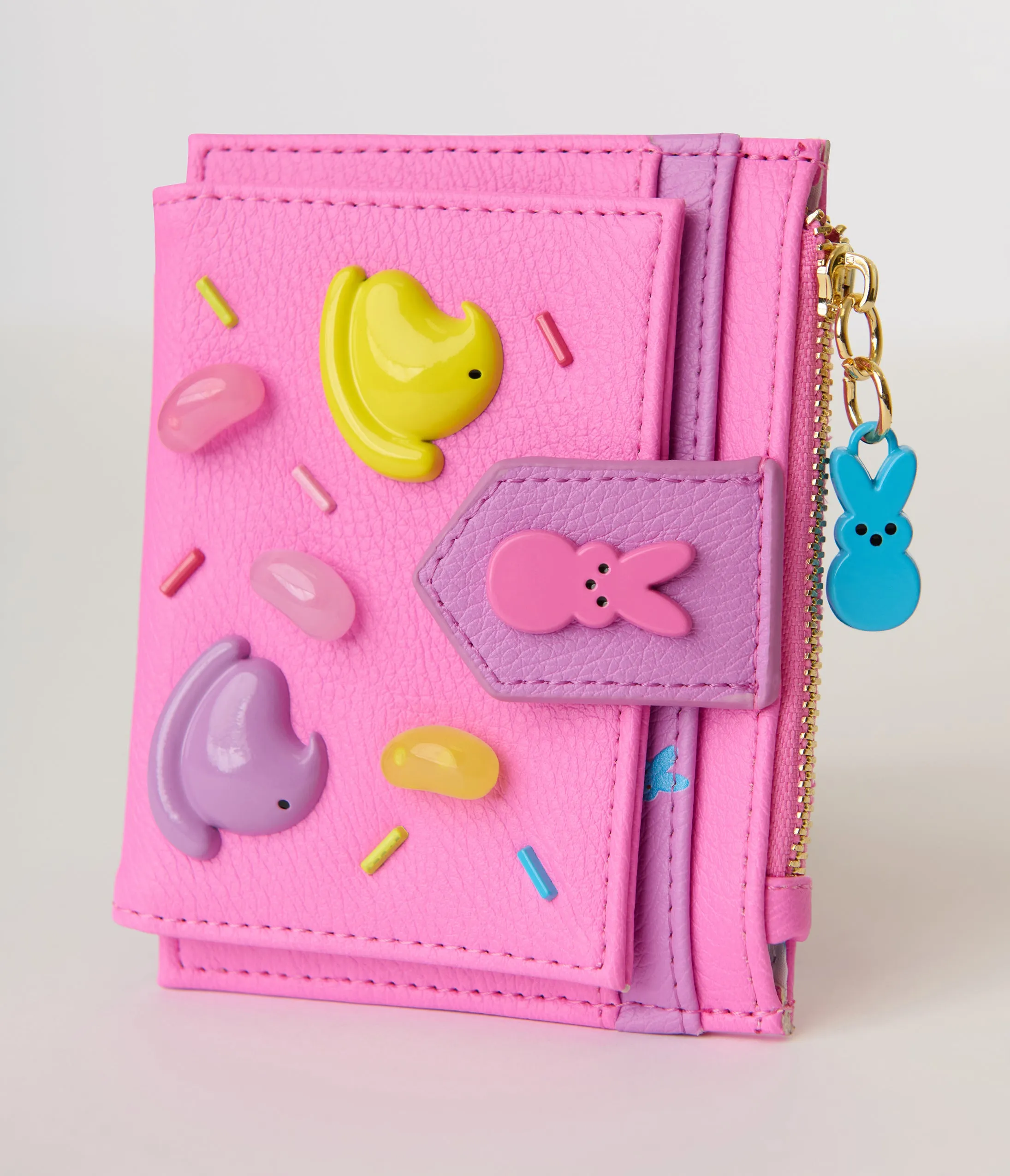 Betsey Johnson Hot Pink Peeps Bifold Wallet sold by Unique Vintage