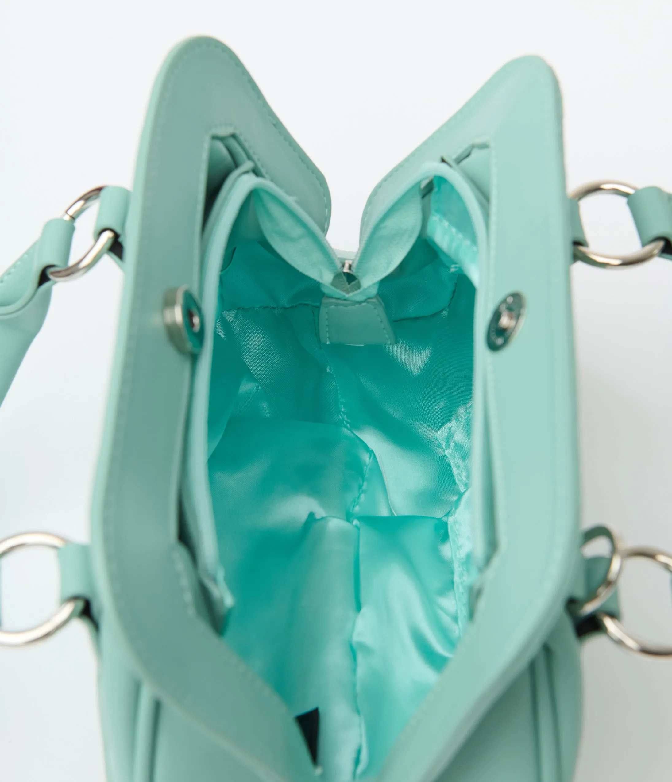 Royal Monk Mint Leatherette Audrey Handbag sold by Unique Vintage product image thumbnail 3