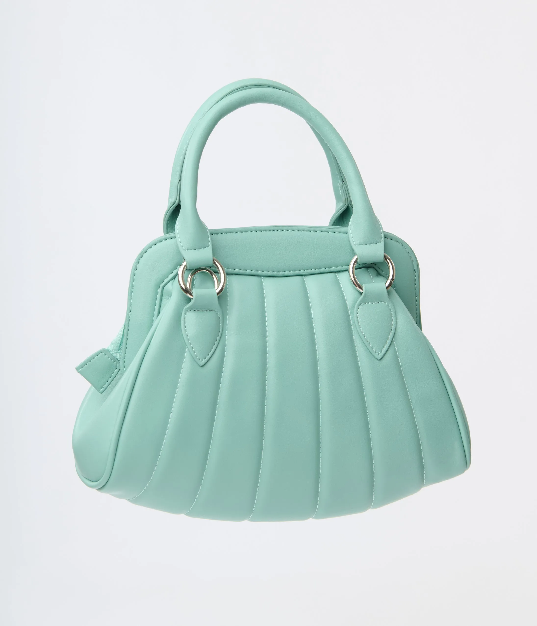 Royal Monk Mint Leatherette Audrey Handbag sold by Unique Vintage product image thumbnail 4