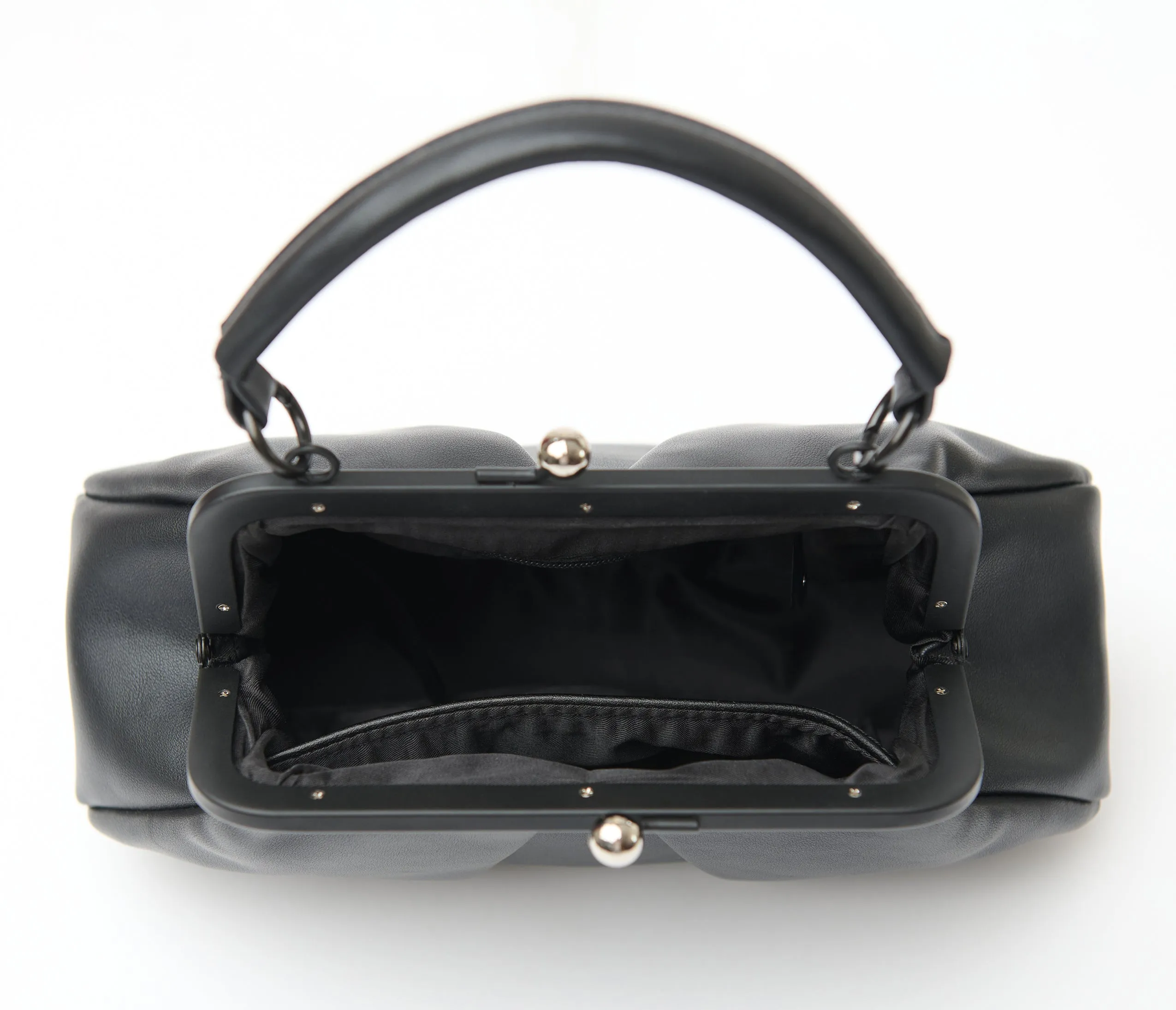 Royal Monk Black Leatherette Shirley Handbag sold by Unique Vintage product image thumbnail 2