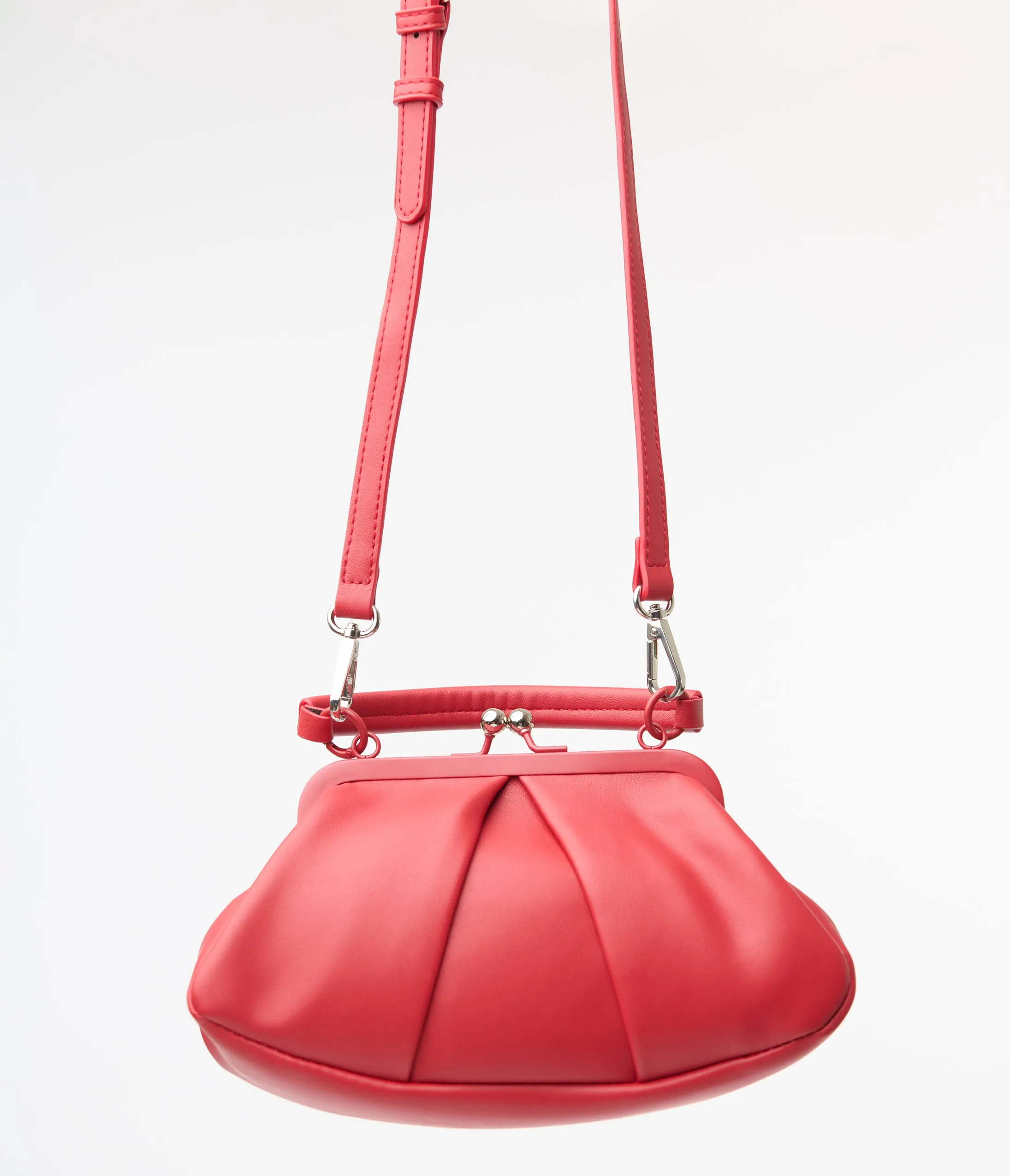 Royal Monk Red Leatherette Shirley Handbag sold by Unique Vintage product image thumbnail 4