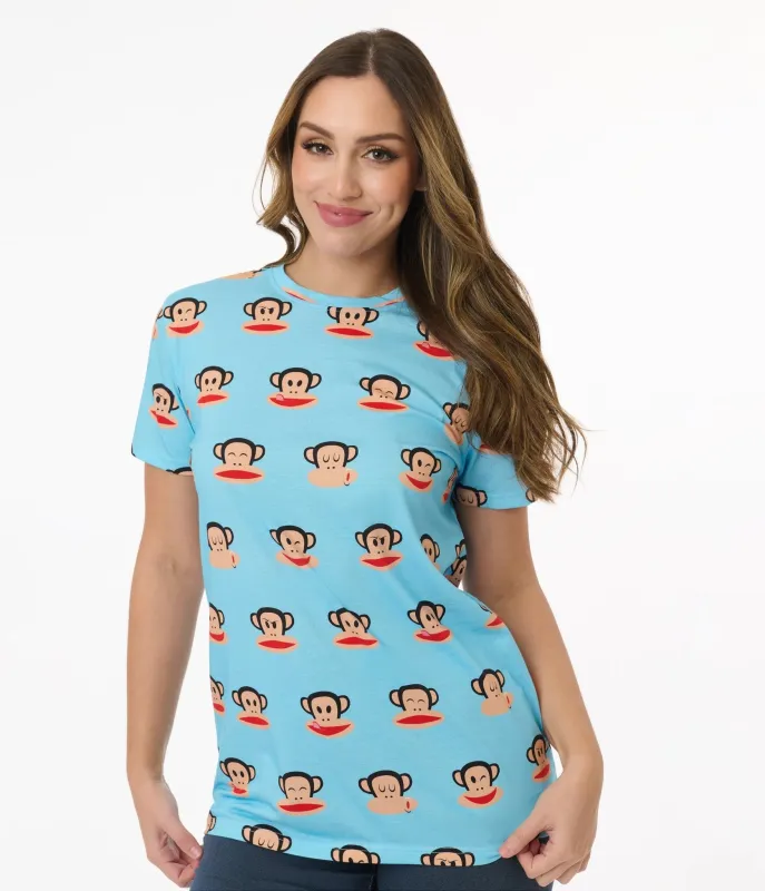 Cakeworthy Paul Frank Blue Julius All Over Print Unisex Tee made by Cakeworthy