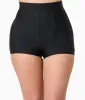 Unique Vintage Black High Waist Swim Shorts sold by Unique Vintage