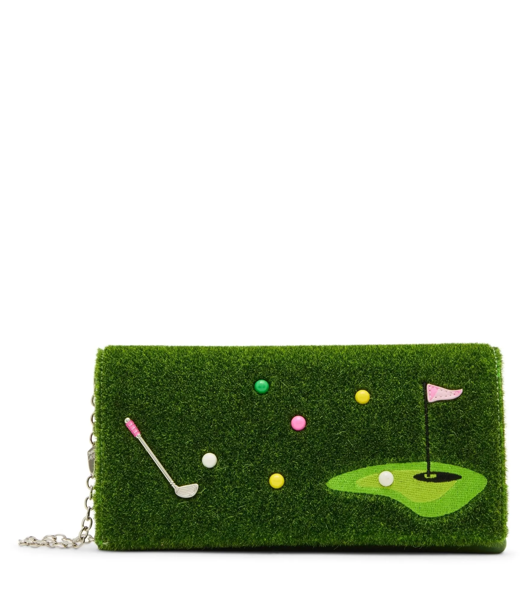 Betsey Johnson Putting Green Handbag sold by Unique Vintage
