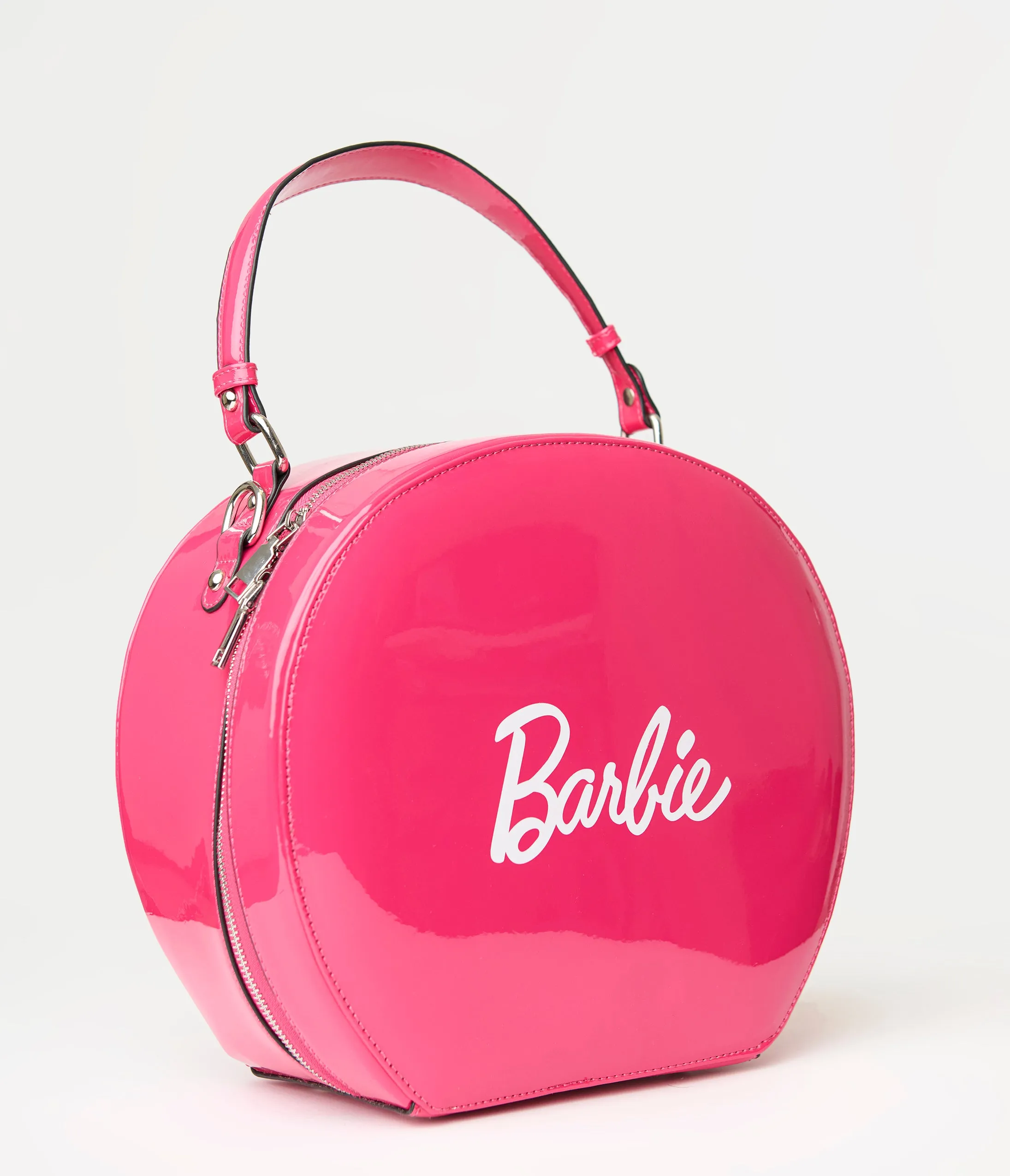Barbie x Unique Vintage Pink Leatherette Circle Bag sold by Unique Vintage product image thumbnail 4