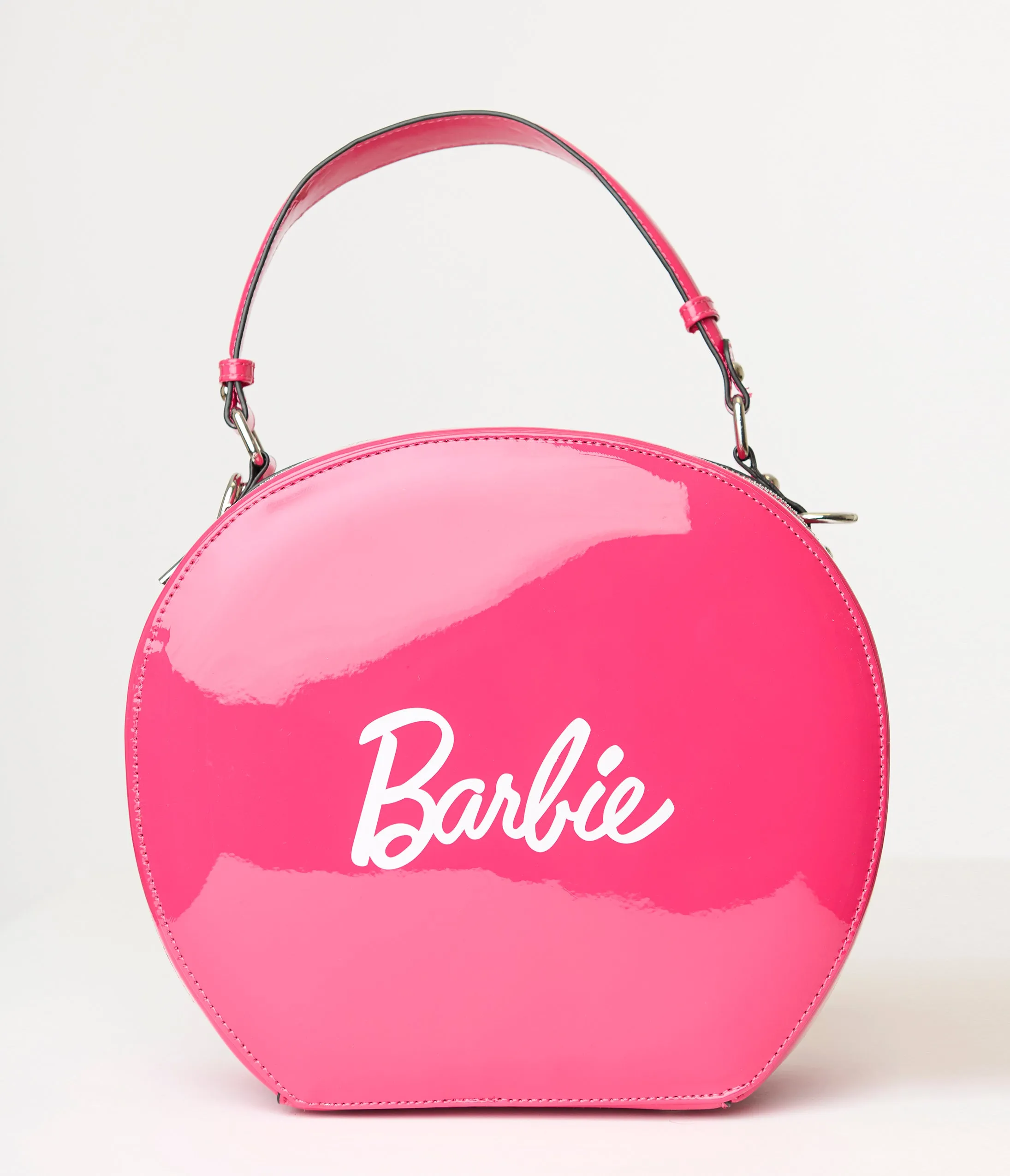 Barbie x Unique Vintage Pink Leatherette Circle Bag sold by Unique Vintage