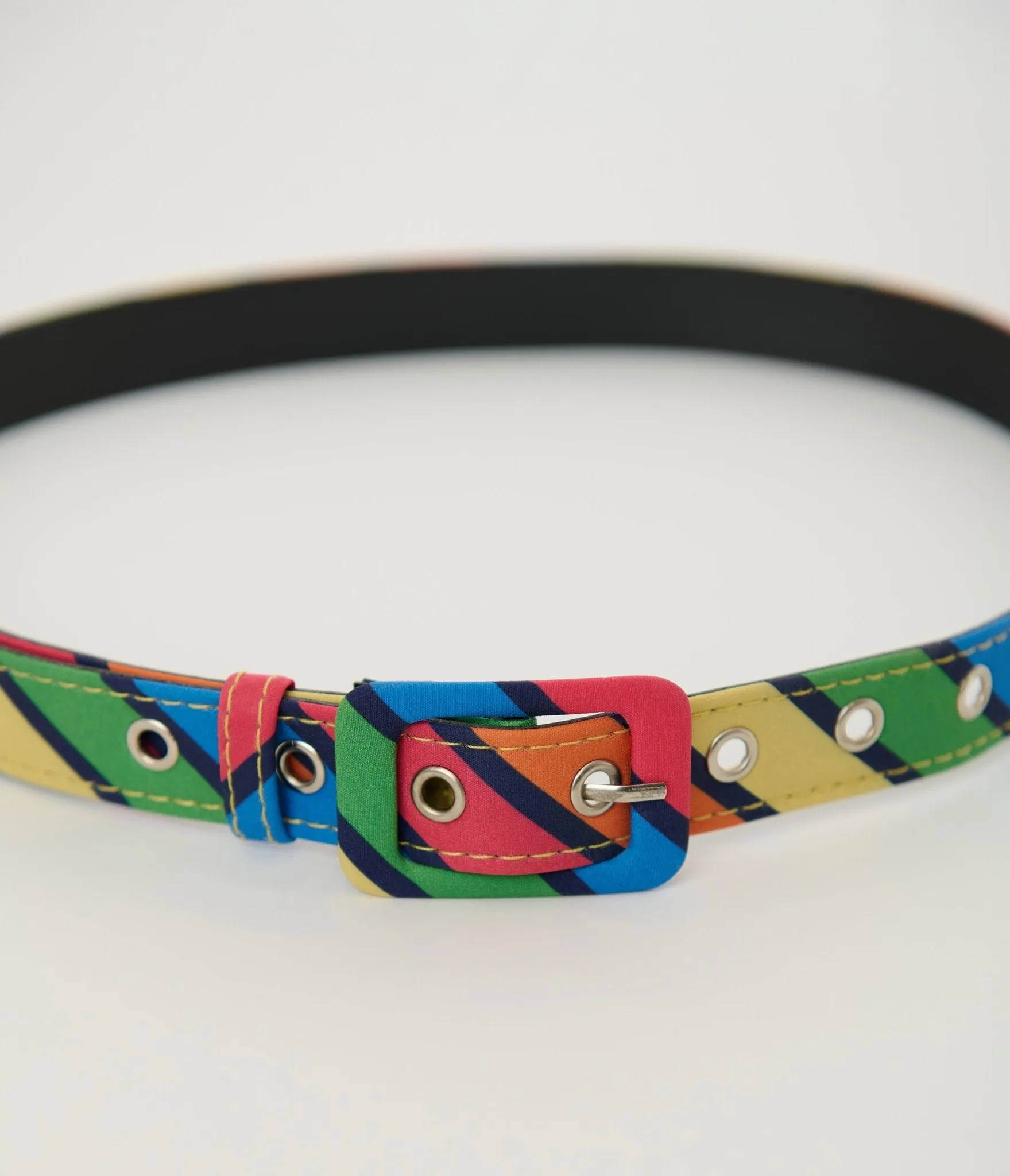 Unique Vintage Rainbow Stripe Skinny Belt sold by Unique Vintage product image thumbnail 2