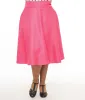 Unique Vintage Plus Size Hot Pink Vivian Swing Skirt sold by Unique Vintage
