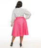 Unique Vintage Plus Size Hot Pink Vivian Swing Skirt sold by Unique Vintage