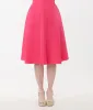 Unique Vintage 1950s Hot Pink High Waist Vivian Swing Skirt sold by Unique Vintage