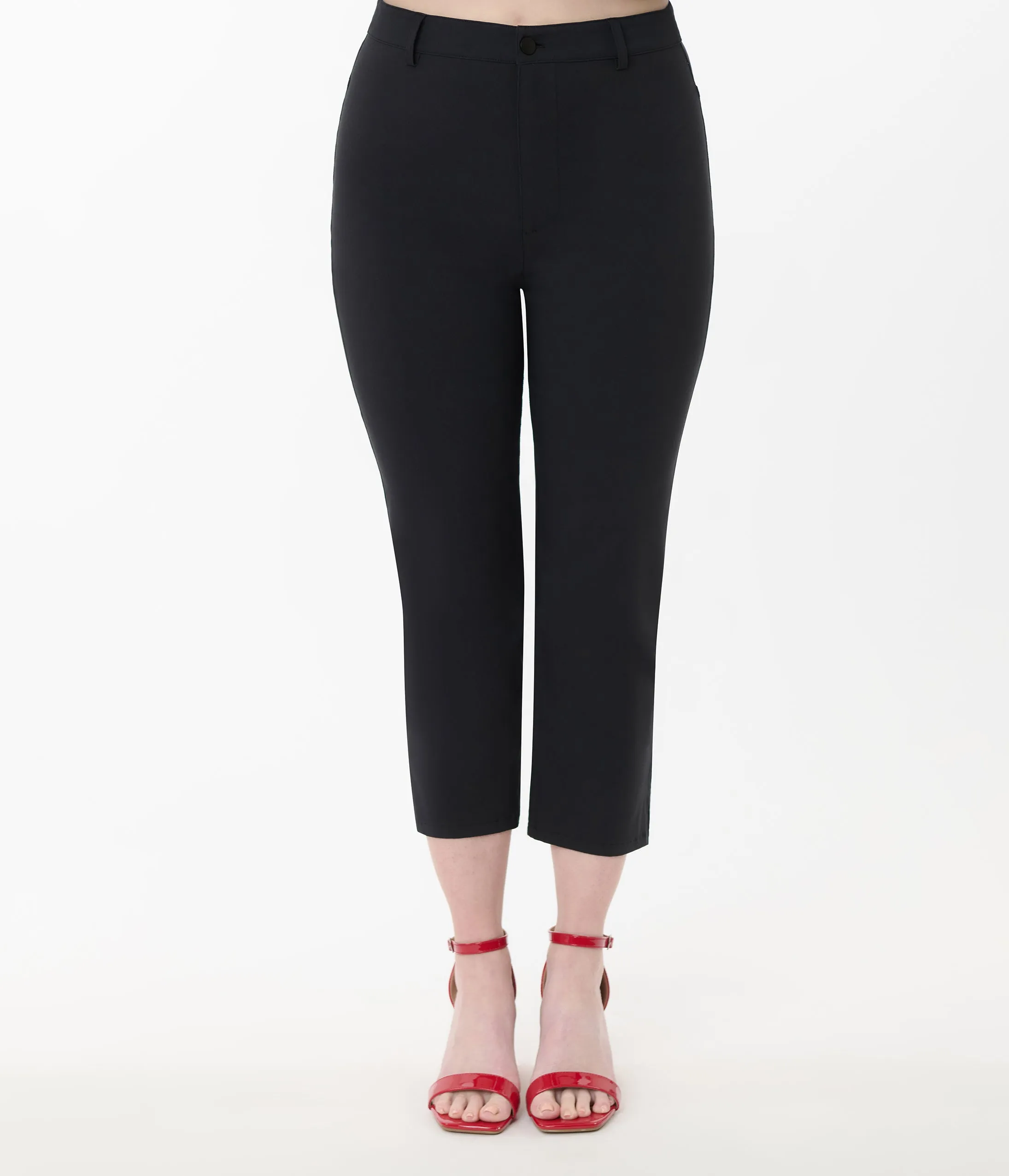 Unique Vintage Black & Rainbow Rachelle Capri Pants sold by Unique Vintage product image thumbnail 2